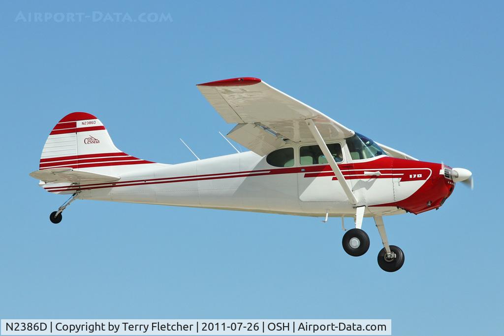 N2386D, 1952 Cessna 170B C/N 20538, 1952 Cessna 170B, c/n: 20538 at 2011 Oshkosh