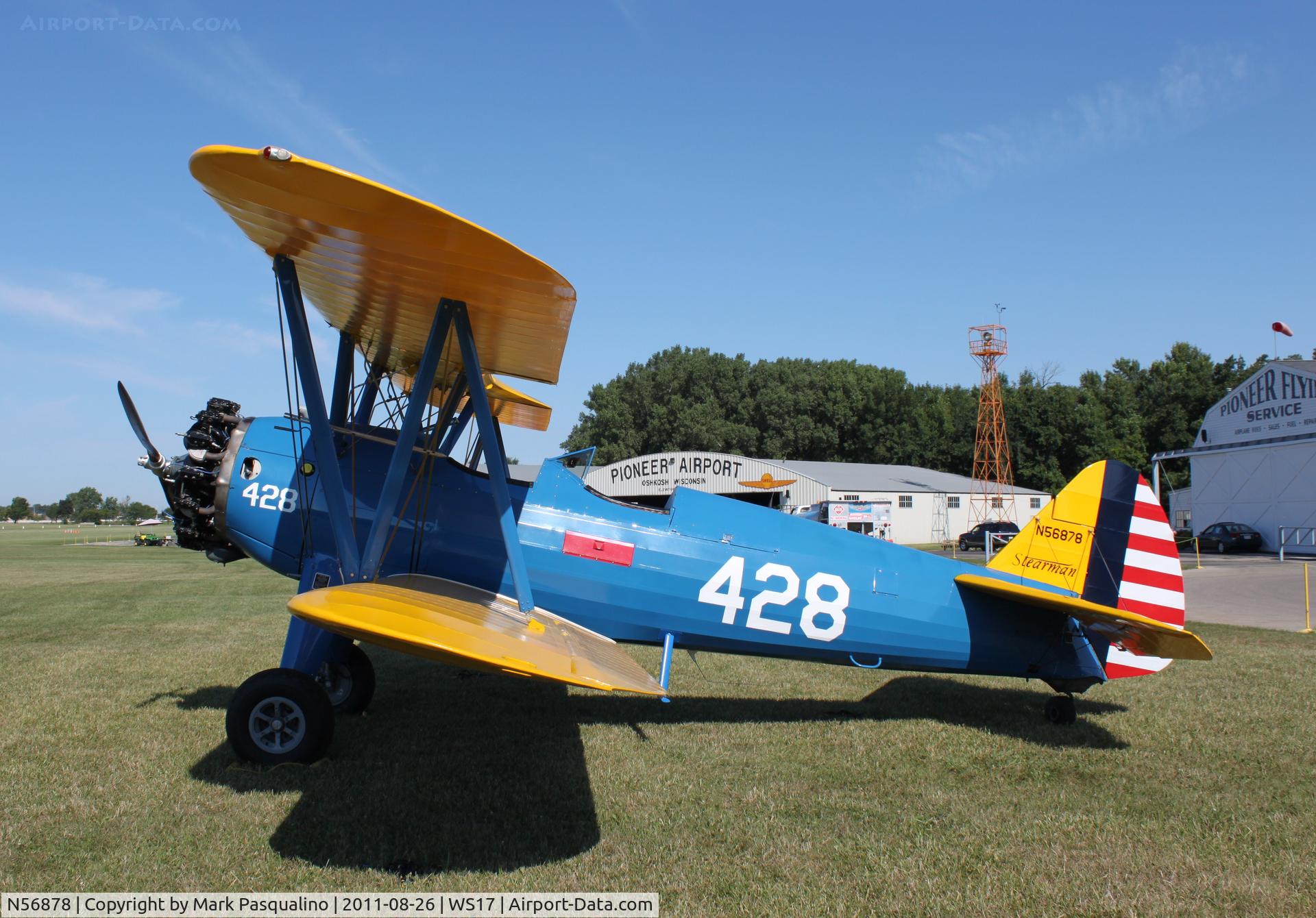 N56878, 1943 Boeing A75N1(PT17) C/N 75-1712, Stearman