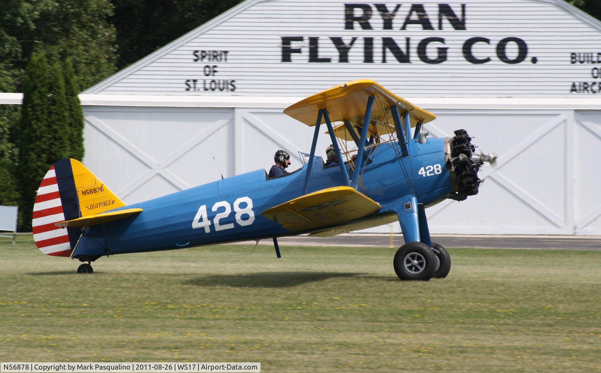 N56878, 1943 Boeing A75N1(PT17) C/N 75-1712, Stearman
