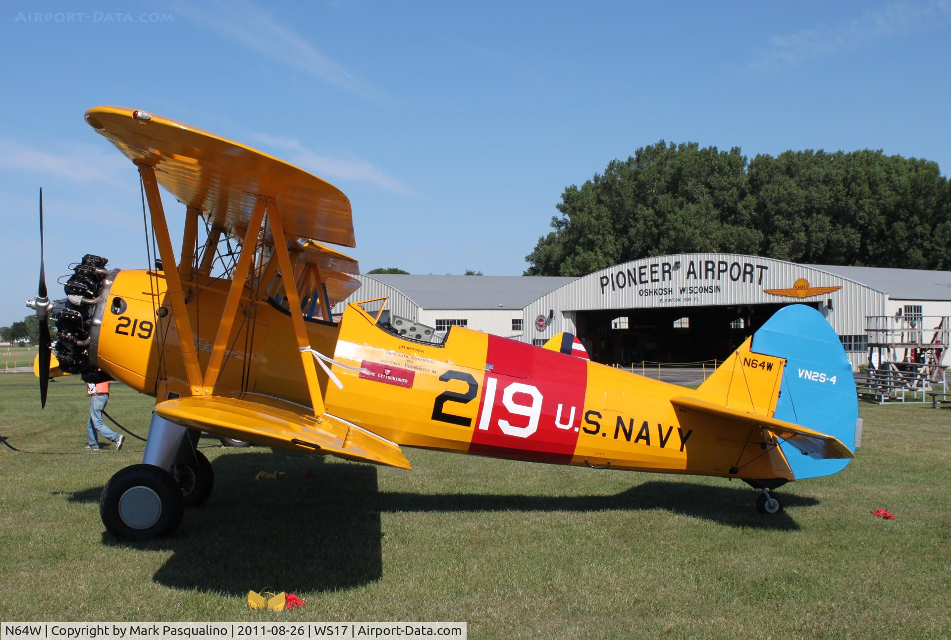 N64W, 1942 Boeing B75N1 C/N 75-3467, Stearman