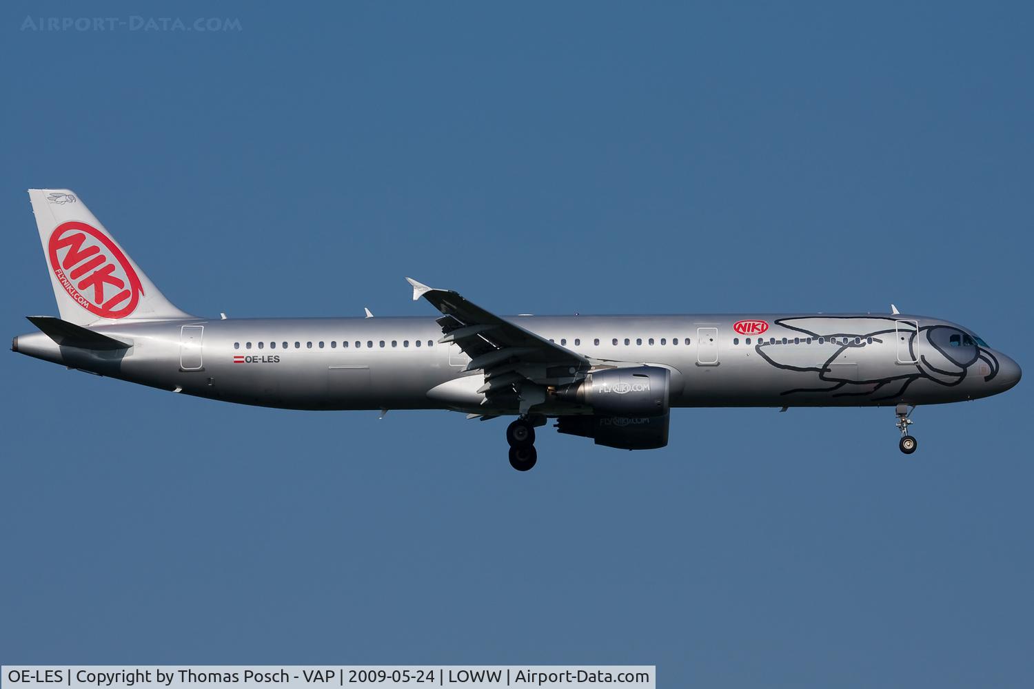 OE-LES, 2008 Airbus A321-211 C/N 3504, FlyNiki