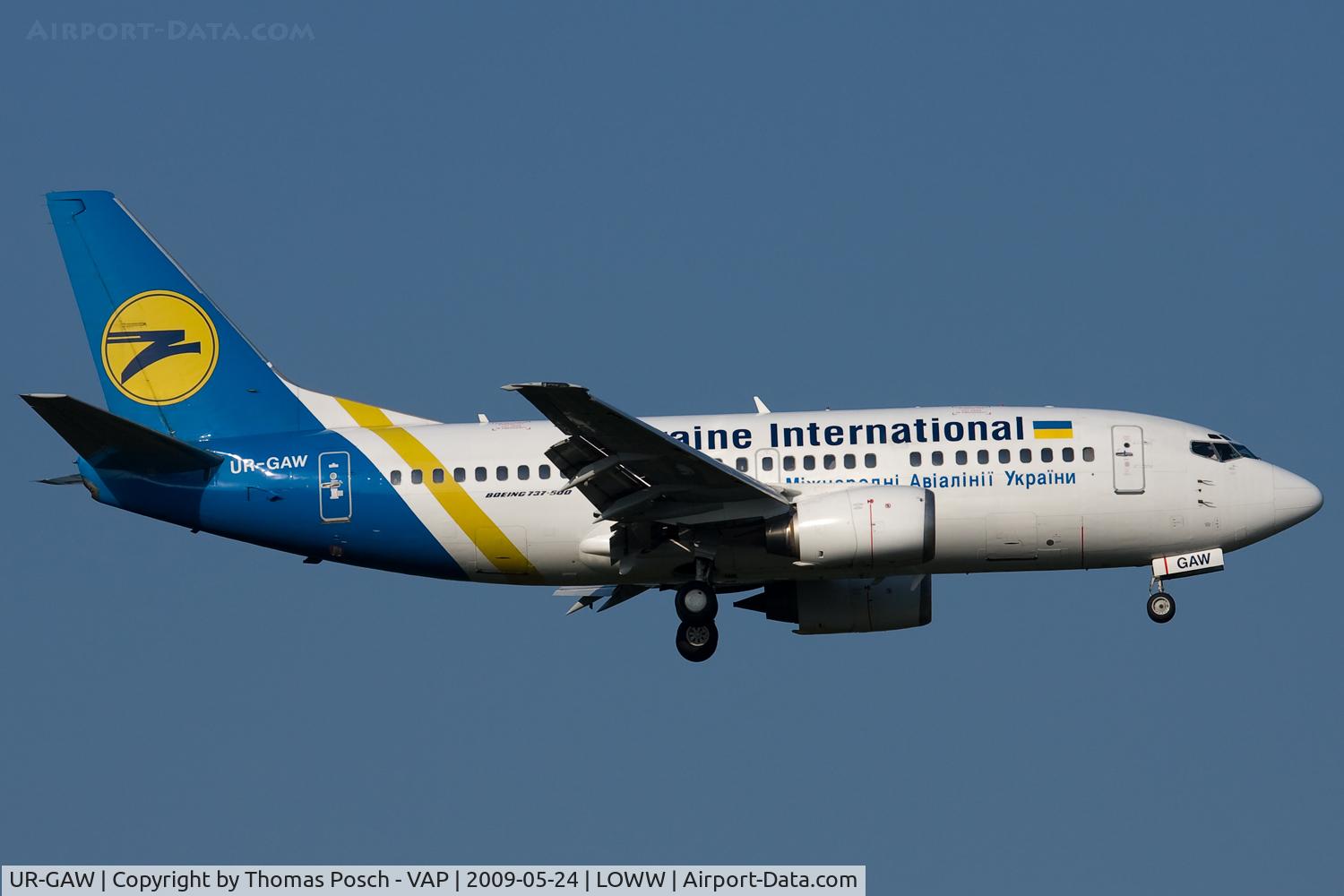 UR-GAW, 1991 Boeing 737-5Y0 C/N 24898, Ukraine International Airlines
