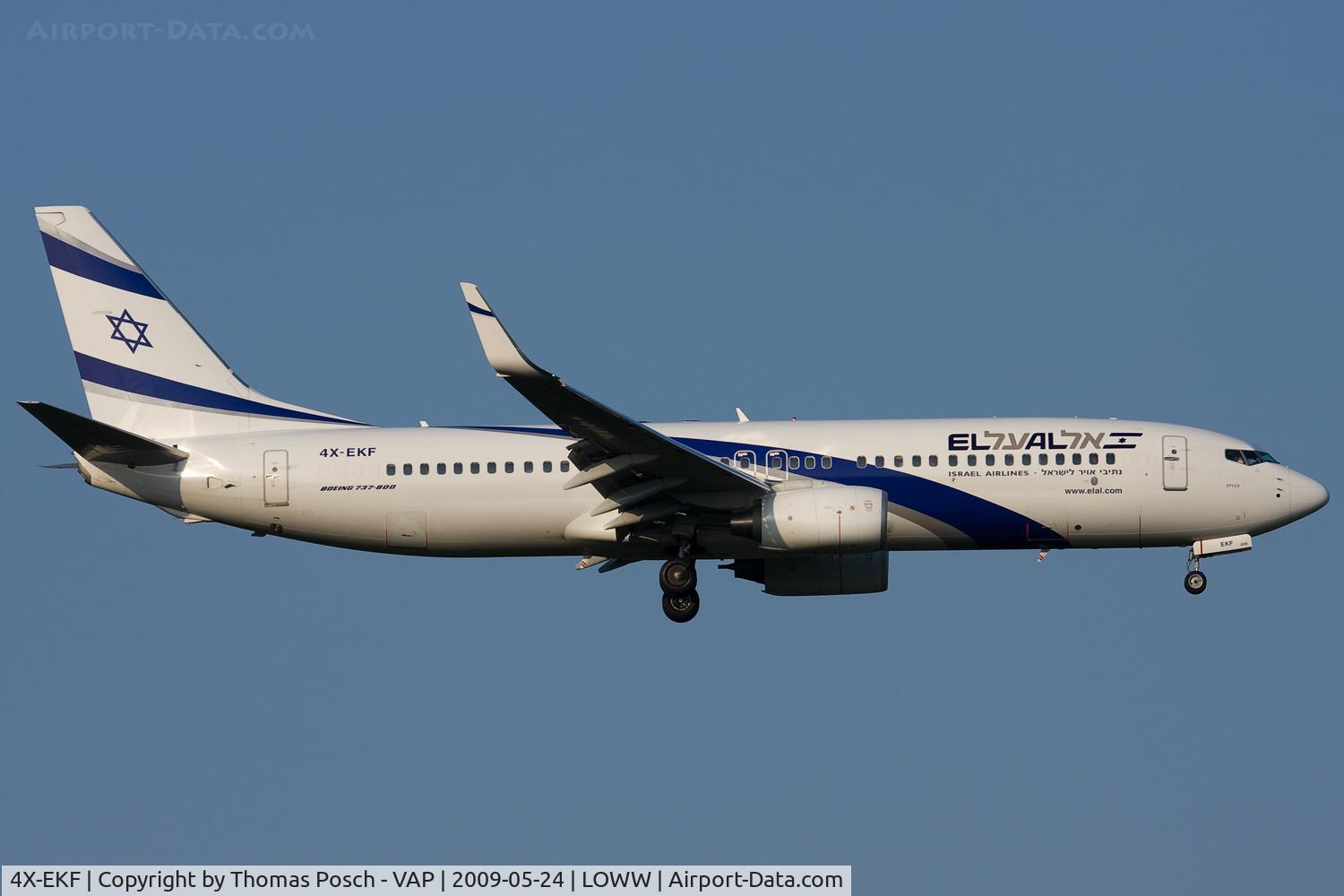 4X-EKF, 2008 Boeing 737-8HX C/N 29638, El Al Israel Airlines