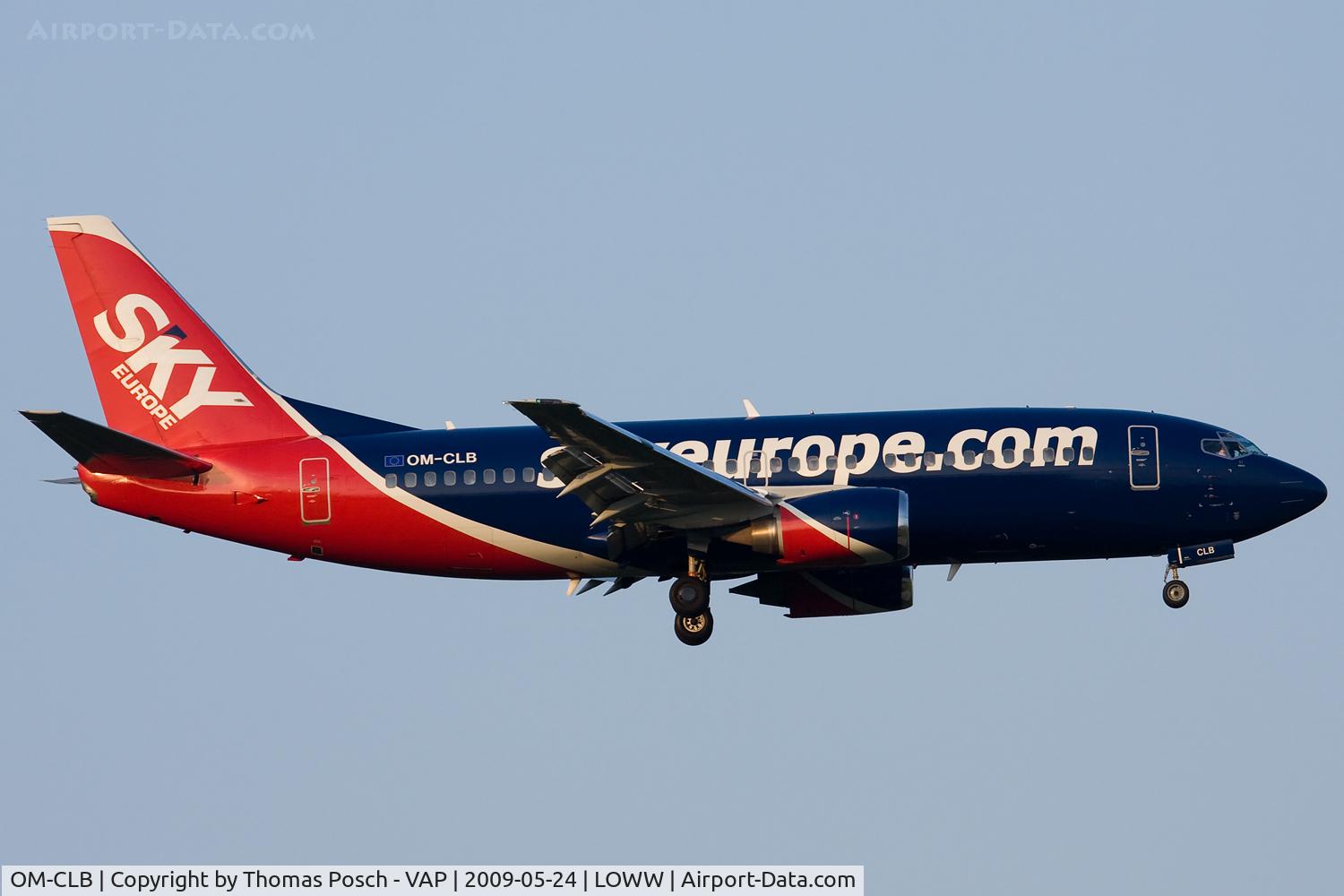 OM-CLB, 1988 Boeing 737-322 C/N 24246, Sky Europe Airlines