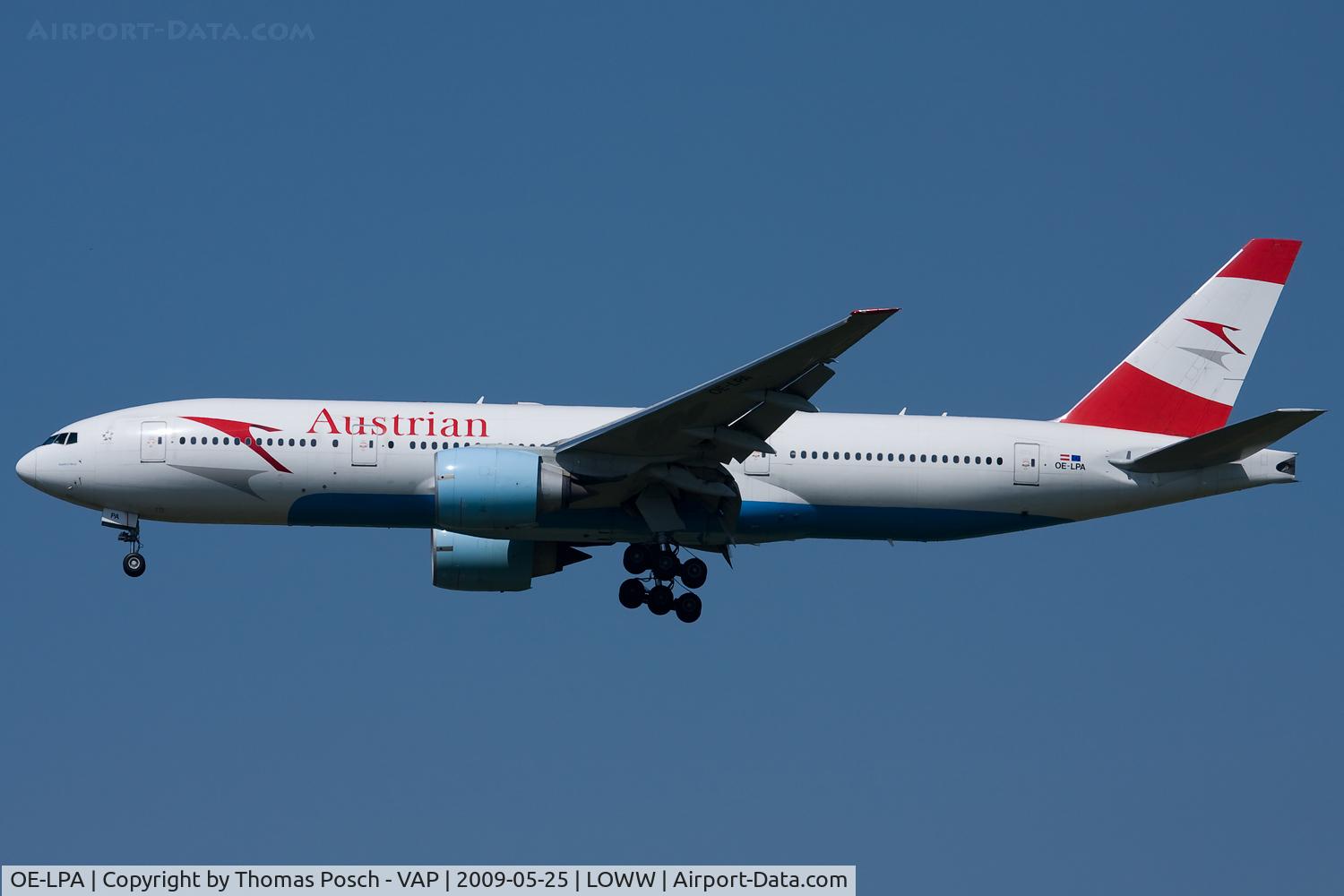 OE-LPA, 1997 Boeing 777-2Z9/ER C/N 28698, Austrian Airlines