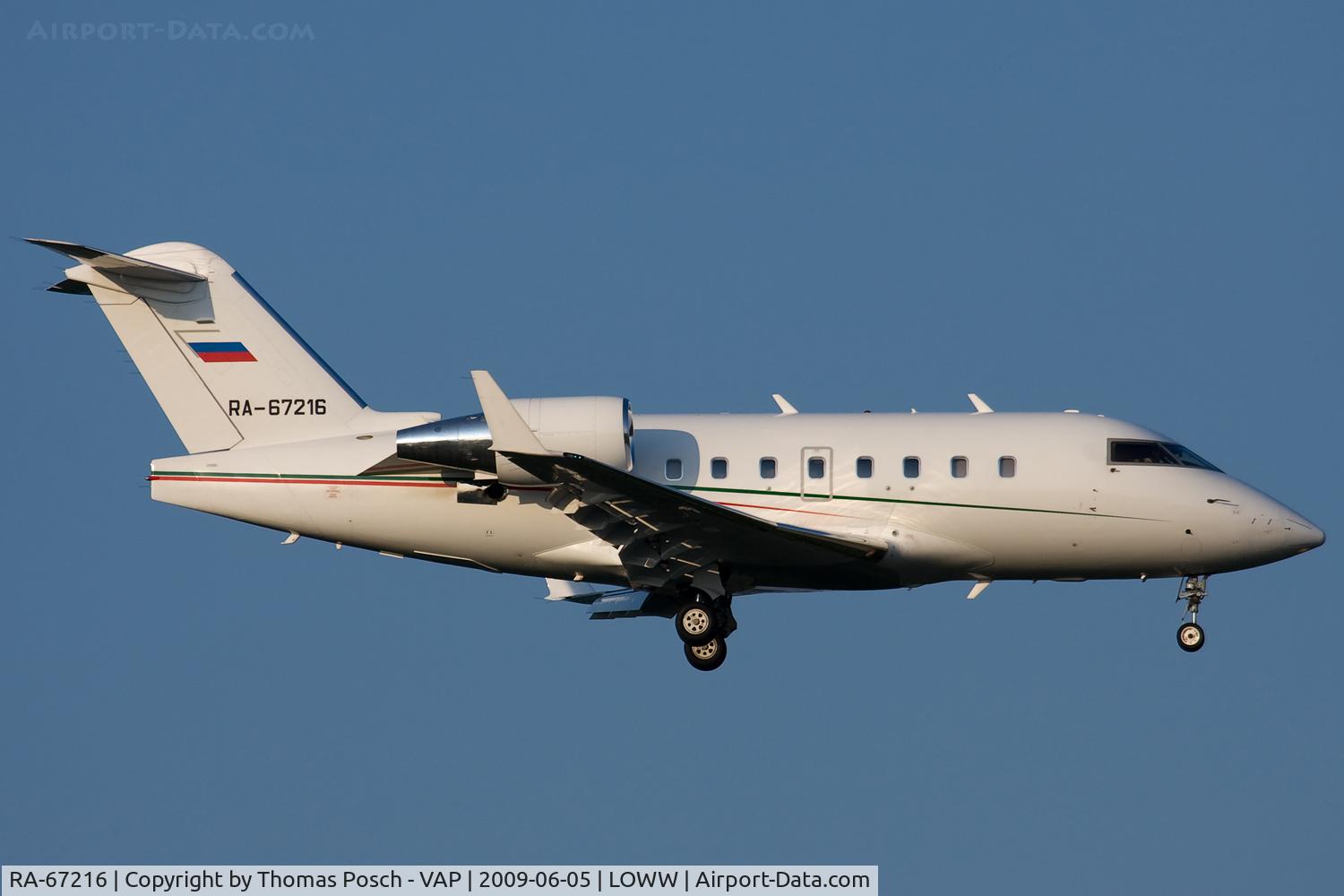 RA-67216, 2003 Bombardier Challenger 604 (CL-600-2B16) C/N 5567, Tatarstan - Government