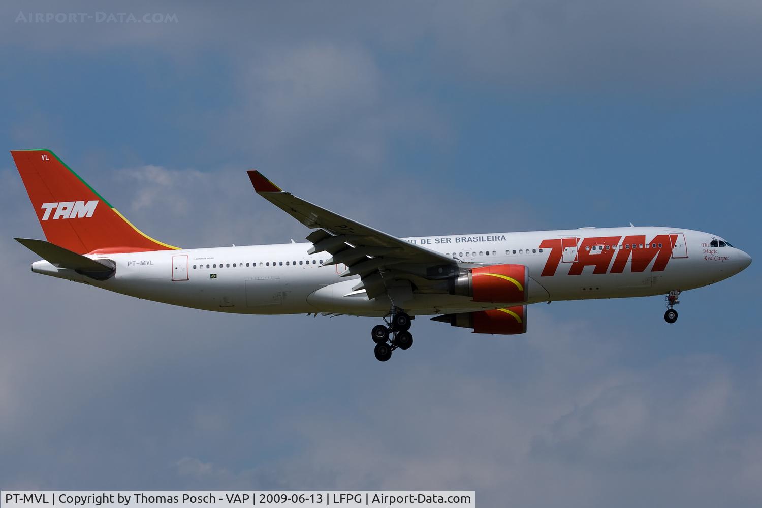 PT-MVL, 2005 Airbus A330-203 C/N 700, TAM Linhas Aereas