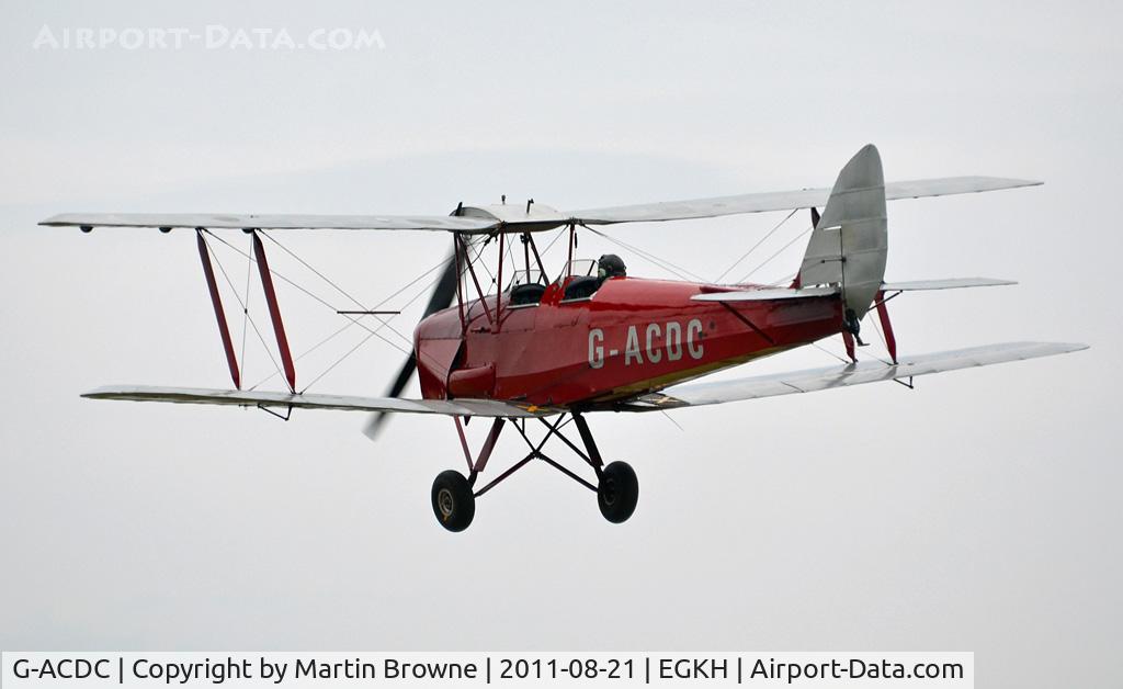 G-ACDC, 1933 De Havilland DH-82A Tiger Moth II C/N 3177, SHOT AT HEADCORN