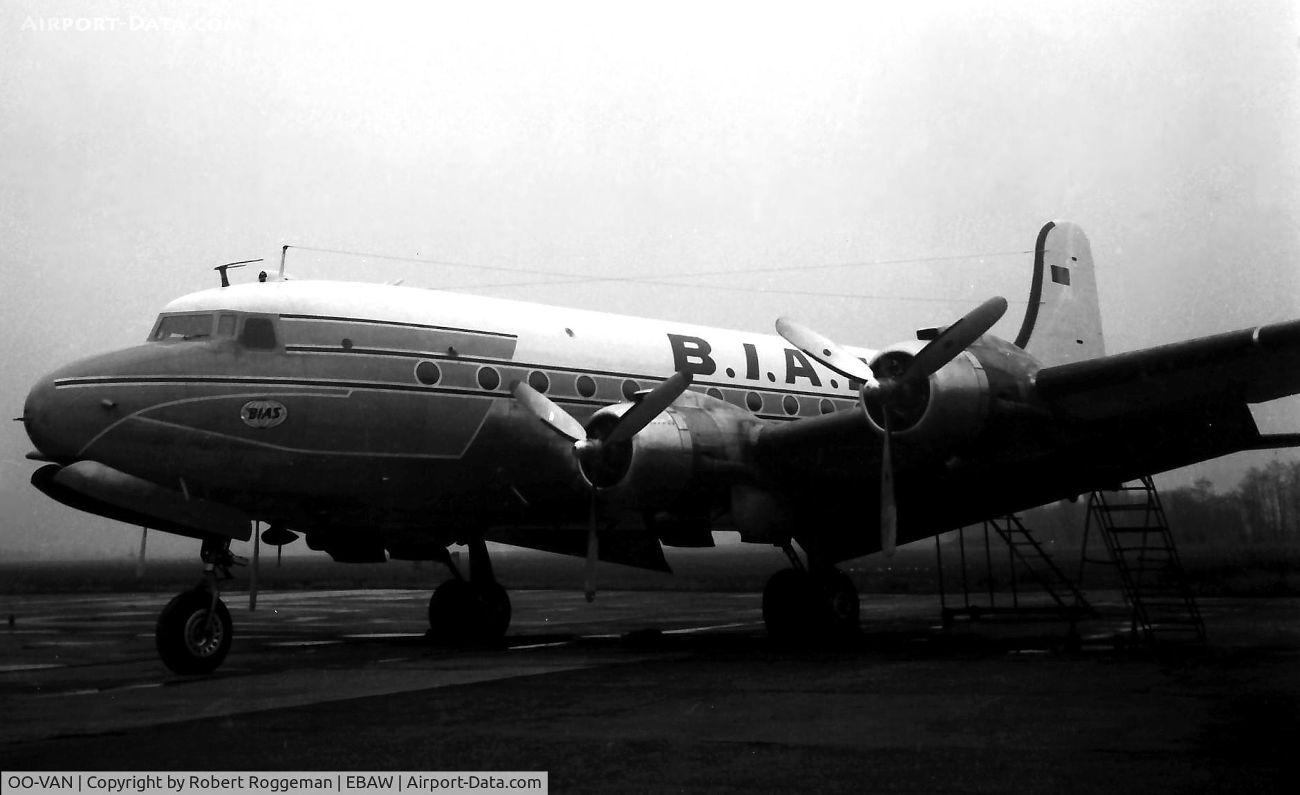 OO-VAN, 1942 Douglas C-54B Skymaster C/N 10452, Late 1950's.BIAS.