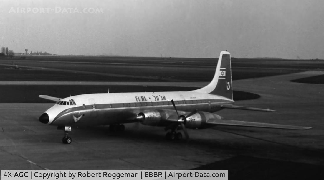 4X-AGC, 1957 Bristol 175 Britannia 313 C/N 13234, Late 1950's.EL AL.