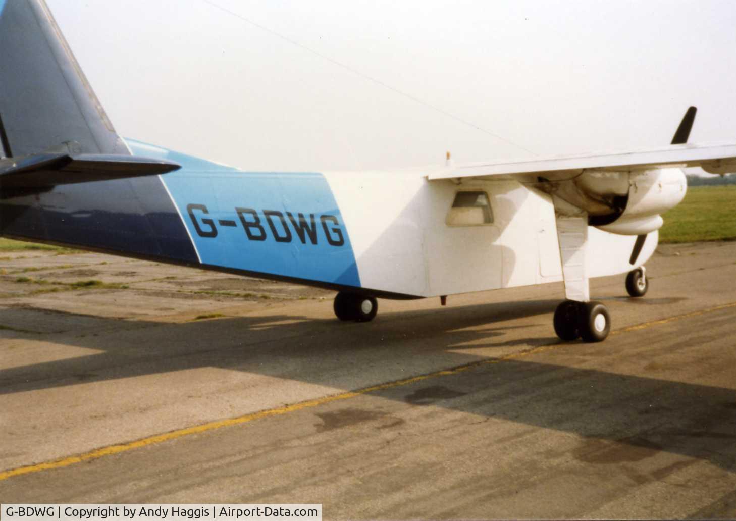 G-BDWG, 1976 Britten-Norman BN-2A-26 Islander C/N 530, RAF Topcliffe 1996