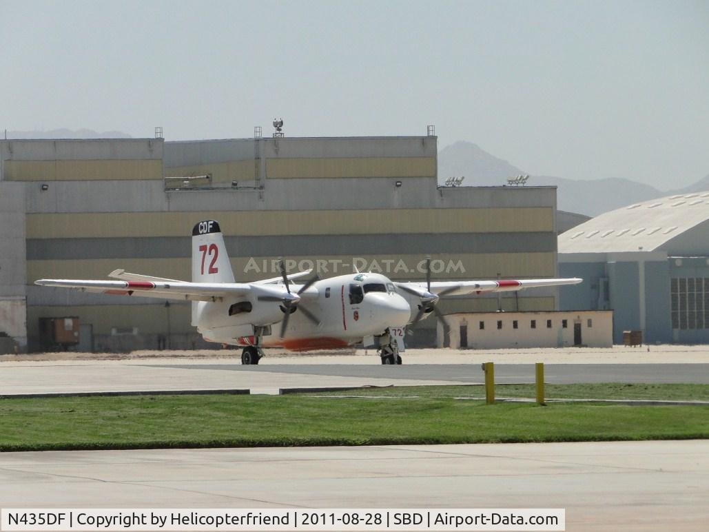 N435DF, 2001 Marsh Aviation S-2F3AT C/N 153573, Fast taxiing into the US Forestry area