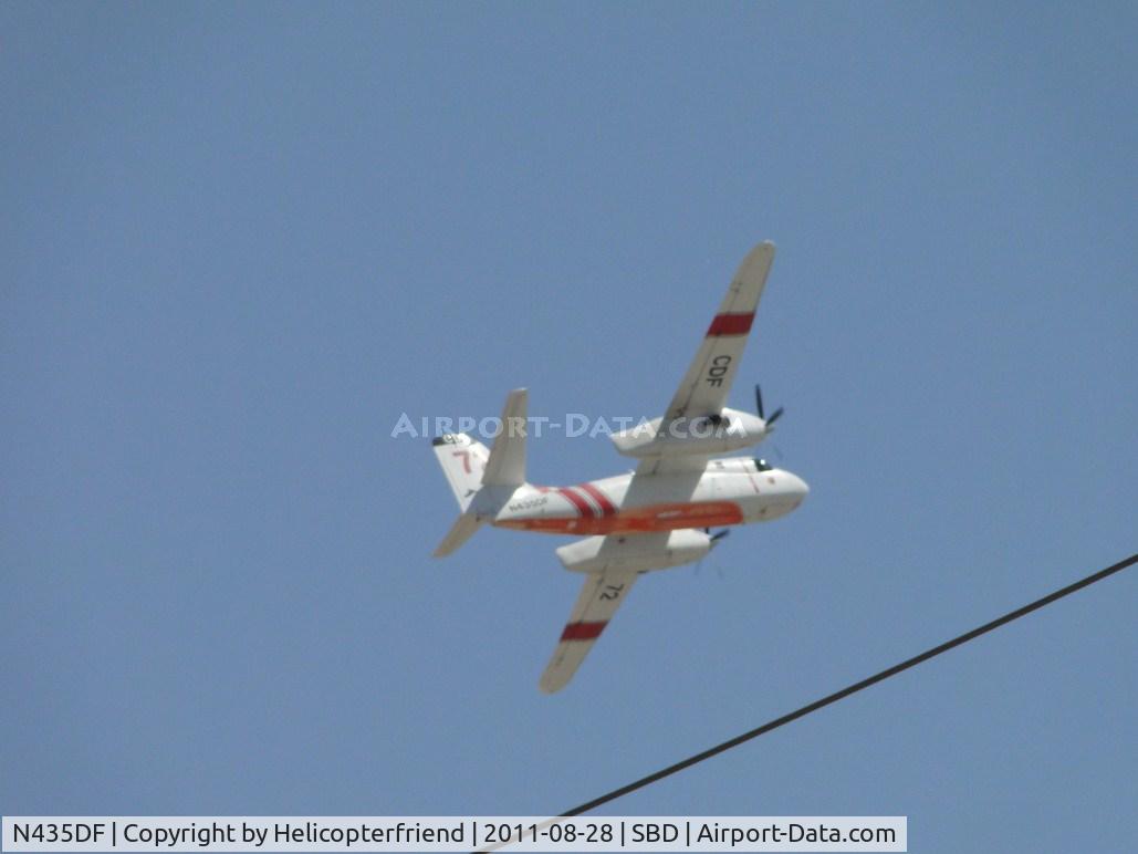 N435DF, 2001 Marsh Aviation S-2F3AT C/N 153573, Airbourne and turning south to go to the fire east of the airport