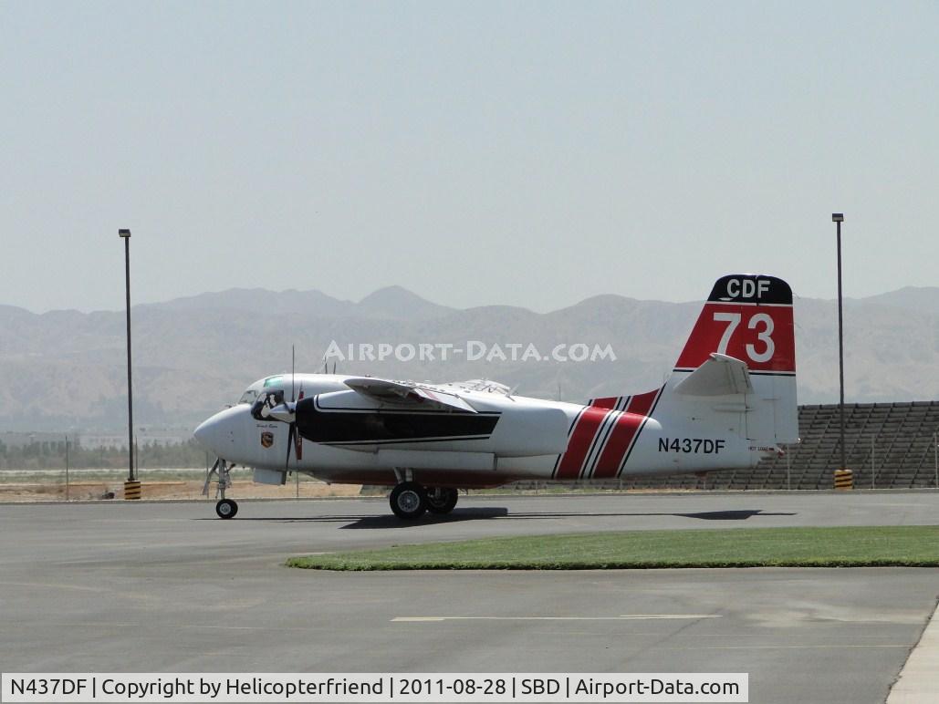 N437DF, Marsh Aviation S-2F3AT C/N 149848, Taxiing fast to US Forestry pad