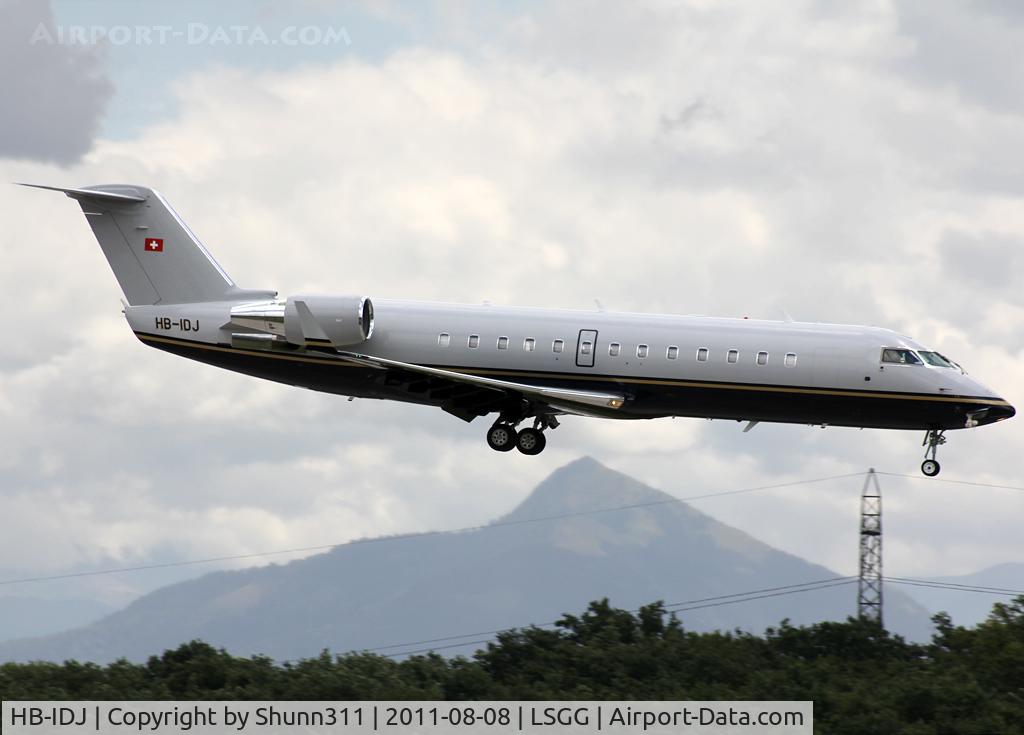 HB-IDJ, Canadair CRJ-100SE (CL-600-2B19) C/N 7136, Landing rwy 23 with RAT in action...