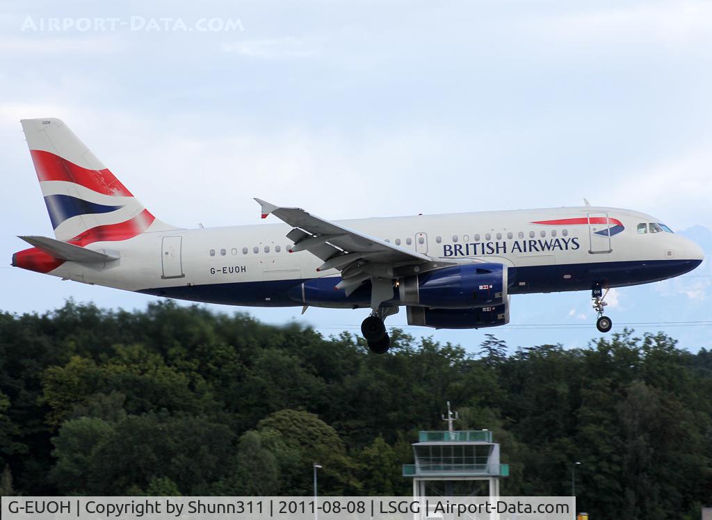 G-EUOH, 2001 Airbus A319-131 C/N 1604, Landing rwy 23