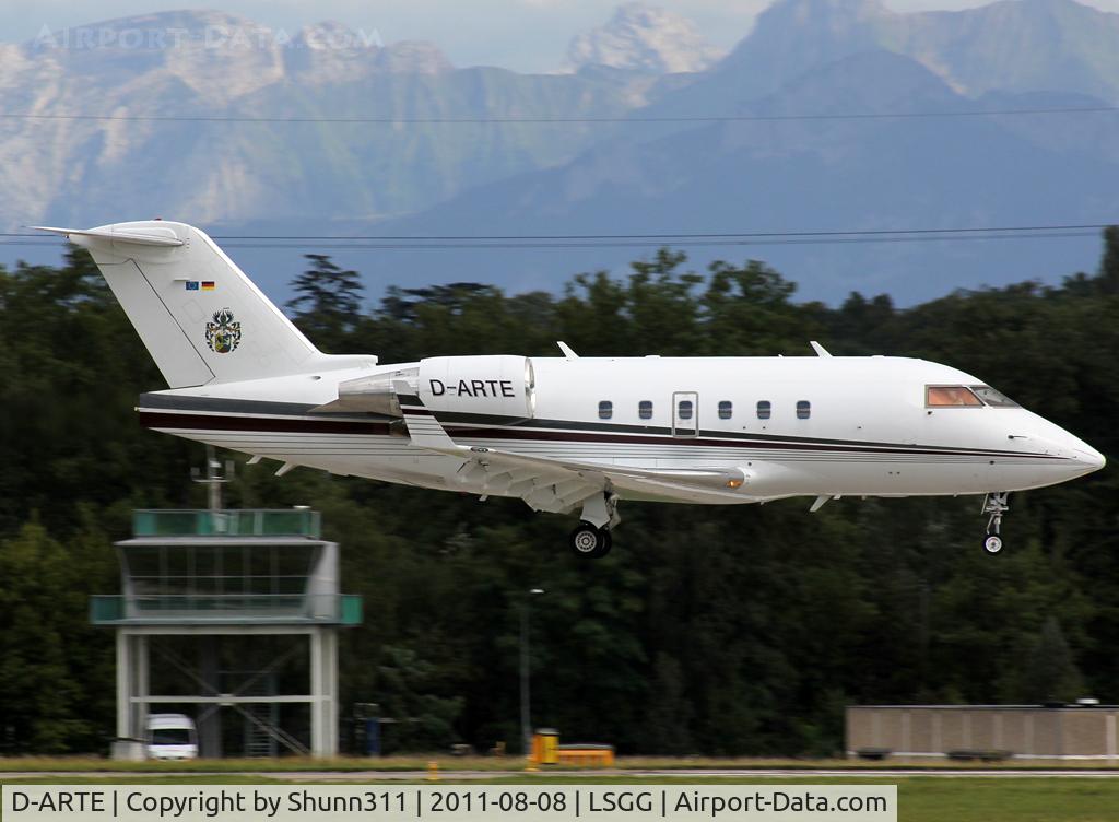 D-ARTE, 1989 Canadair Challenger 601-3A (CL-600-2B16) C/N 5060, Landing rwy 23