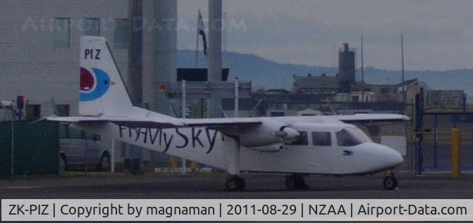 ZK-PIZ, 1977 Britten-Norman BN-2A-26 Islander C/N 2012, Cropped photo as was a bit too far away.