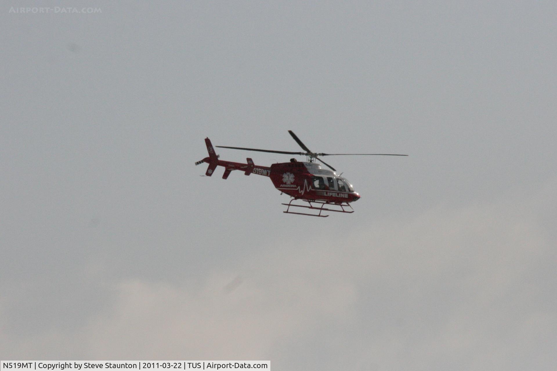 N519MT, 2009 Bell 407 C/N 53956, Taken at Tucson International Airport, in March 2011 whilst on an Aeroprint Aviation tour