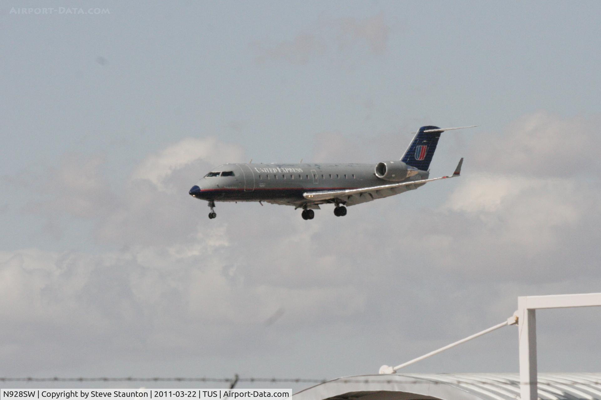 N928SW, 2002 Bombardier CRJ-200LR (CL-600-2B19) C/N 7701, Taken at Tucson International Airport, in March 2011 whilst on an Aeroprint Aviation tour