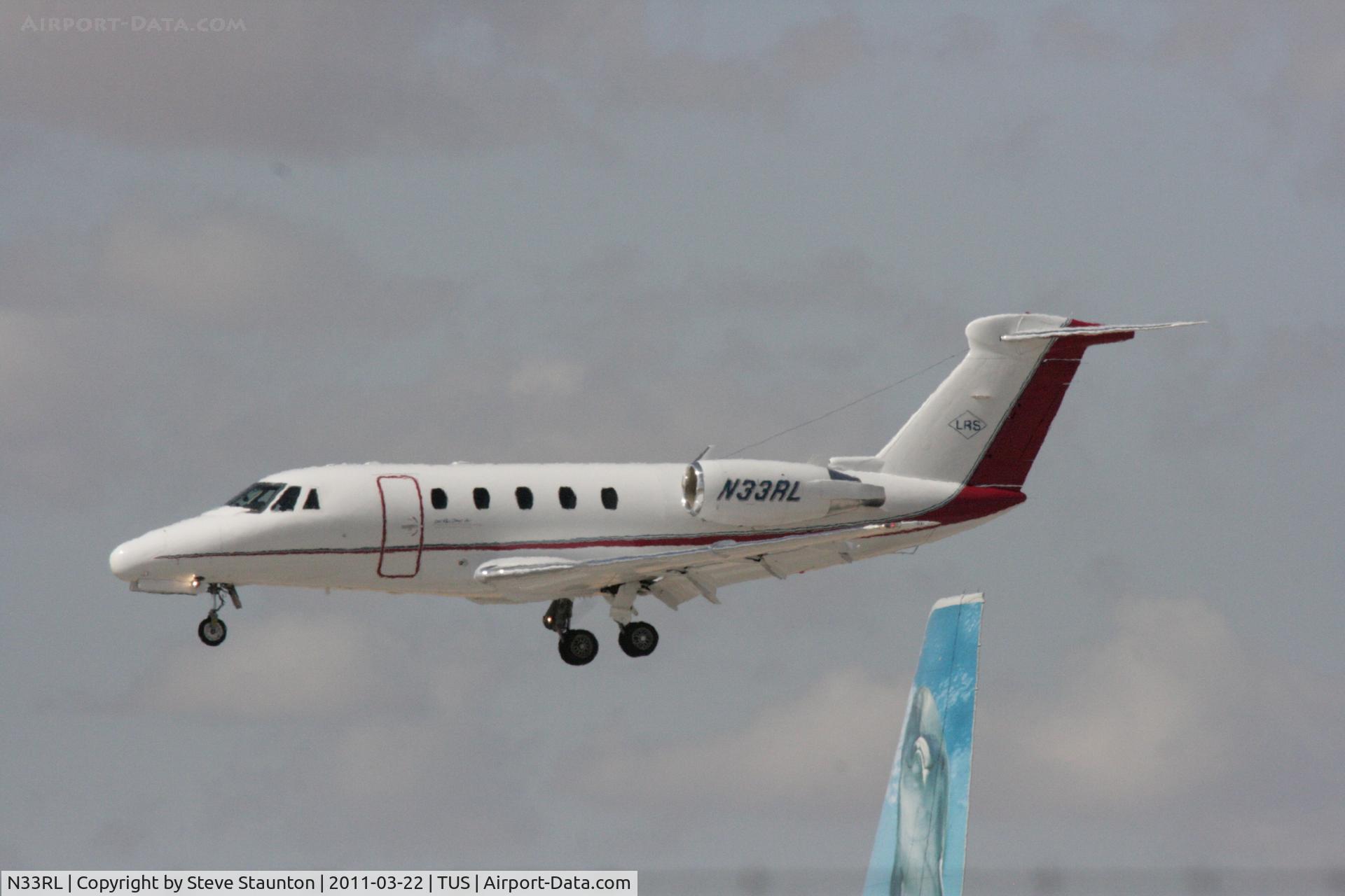 N33RL, 1999 Cessna 650 Citation C/N 650-7106, Taken at Tucson International Airport, in March 2011 whilst on an Aeroprint Aviation tour