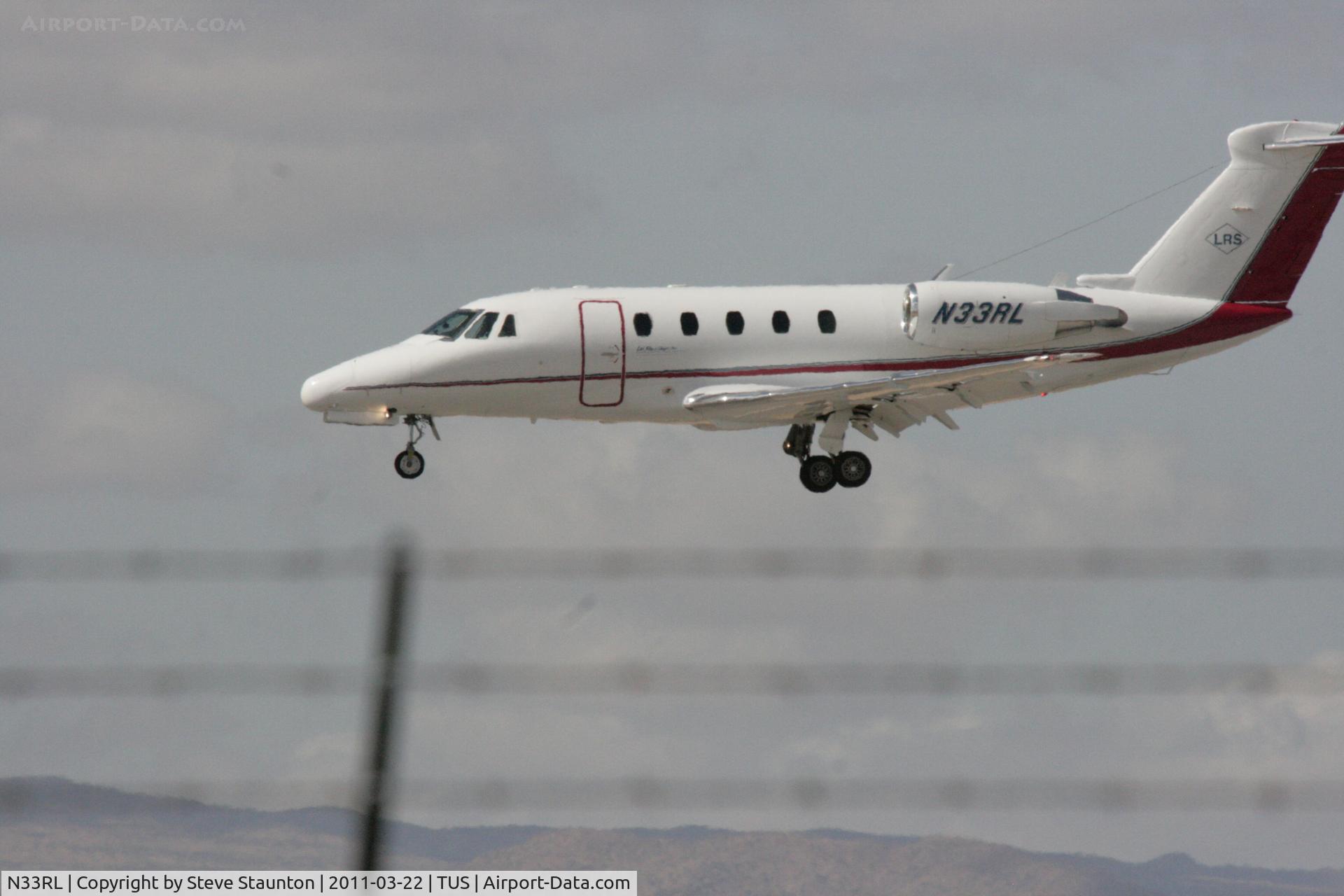 N33RL, 1999 Cessna 650 Citation C/N 650-7106, Taken at Tucson International Airport, in March 2011 whilst on an Aeroprint Aviation tour