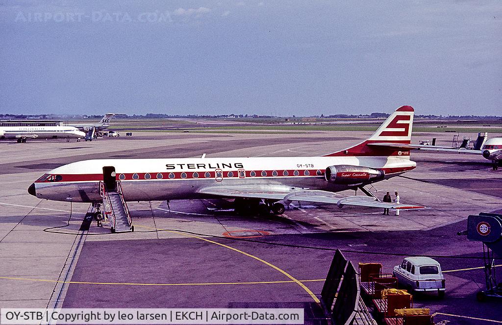 OY-STB, 1966 Sud Aviation SE-210 Caravelle 10B3 Super B C/N 186, Copenhagen Kastrup Juli 1971