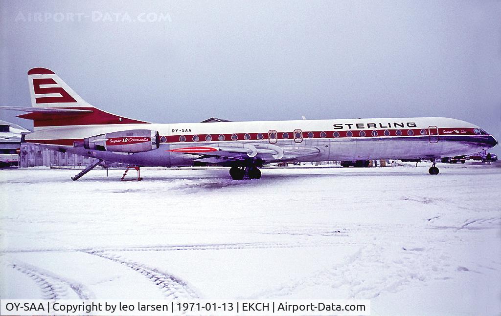 OY-SAA, 1971 Aerospatiale SE-210 Caravelle 12 C/N 270, Copenhagen Kastrup 13.1.77