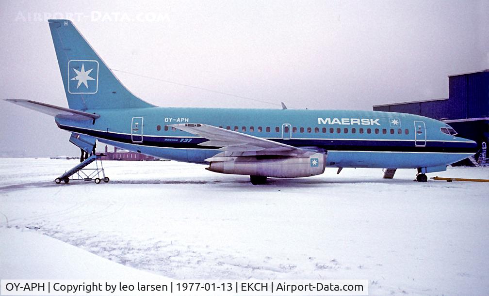 OY-APH, 1976 Boeing 737-2L9 C/N 21279, Copenhagen Kastrup 13.1.77