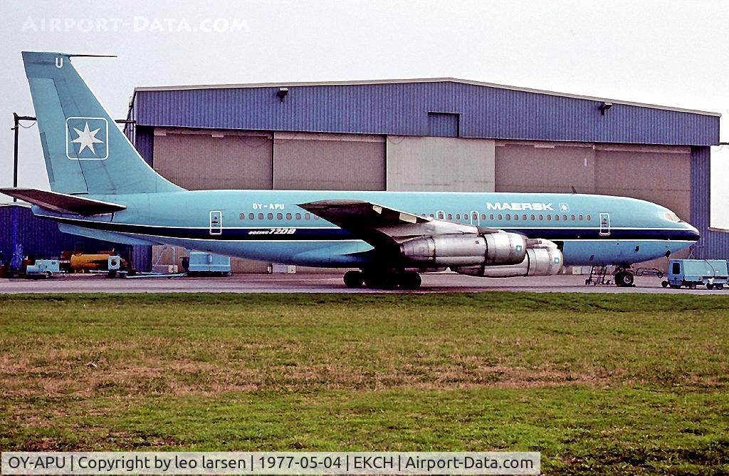 OY-APU, 1964 Boeing 720-051B C/N 18792, Copenhagen Kastrup 4.5.77