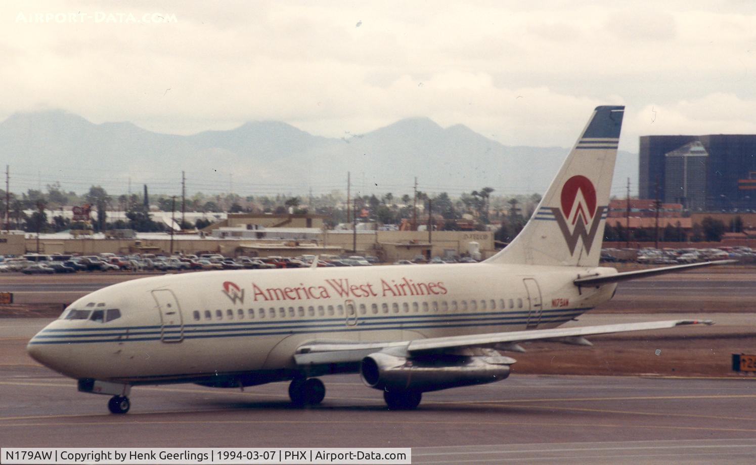 N179AW, 1981 Boeing 737-277 C/N 22646, America West Airlines