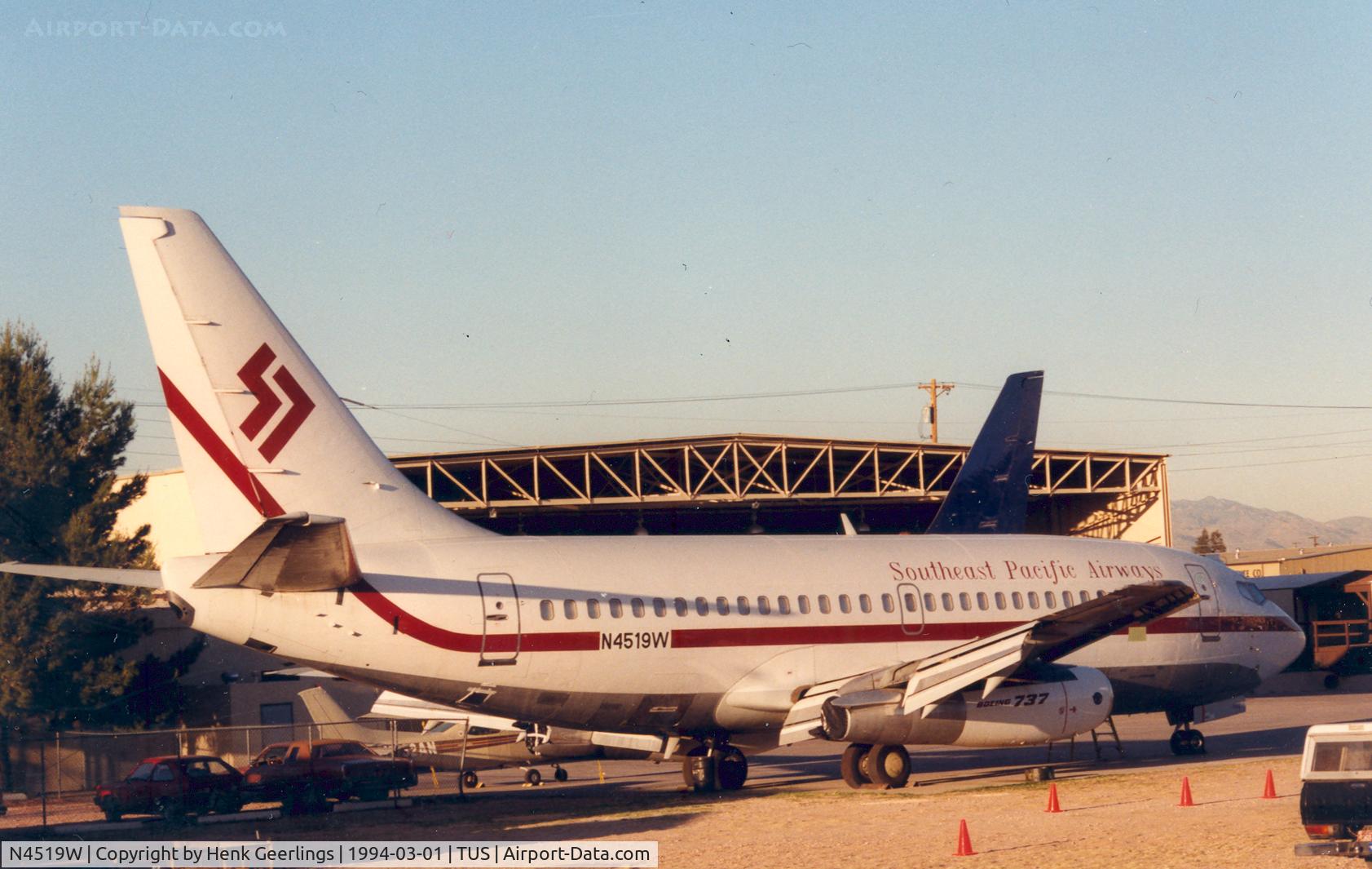 N4519W, Boeing 737-247 C/N 19616, Southeast Pacific Airways