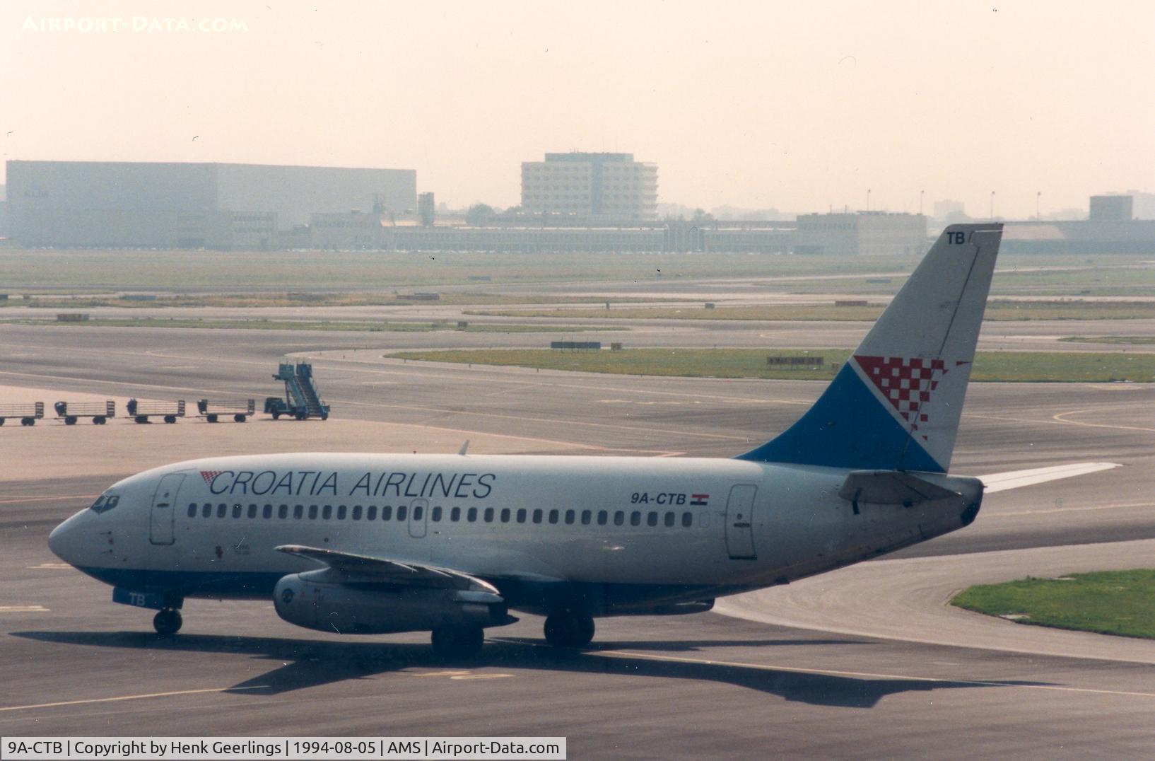 9A-CTB, 1980 Boeing 737-230 C/N 22116, Croatia Airlines