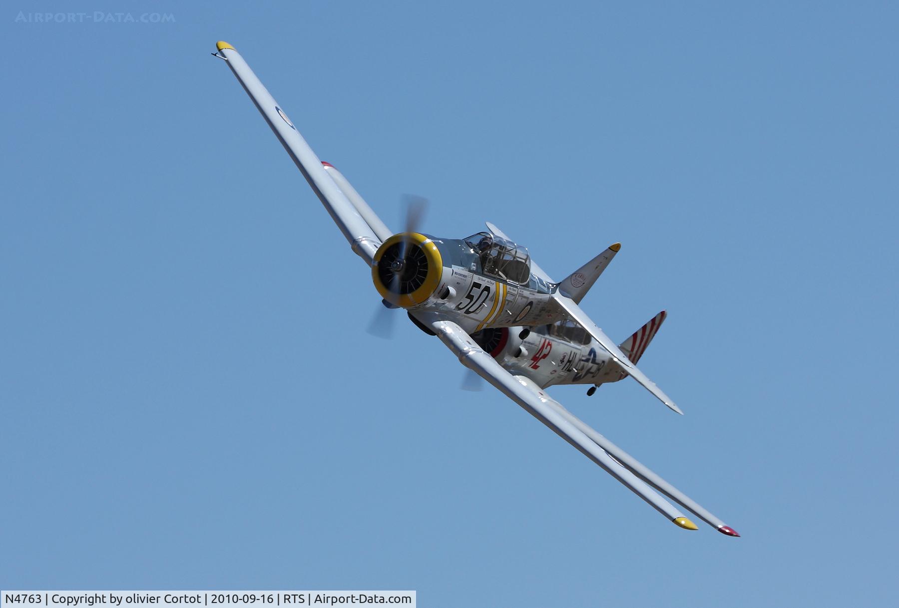 N4763, Noorduyn AT-16 Harvard II C/N 76-3701, racing at reno !