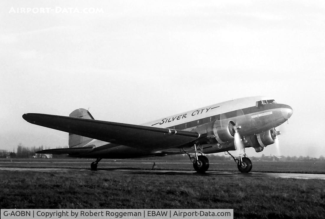 G-AOBN, 1943 Douglas DC-3A (C-53D) C/N 11711, Late 1950's.SILVER CITY named CITY OF CANTERBURY.