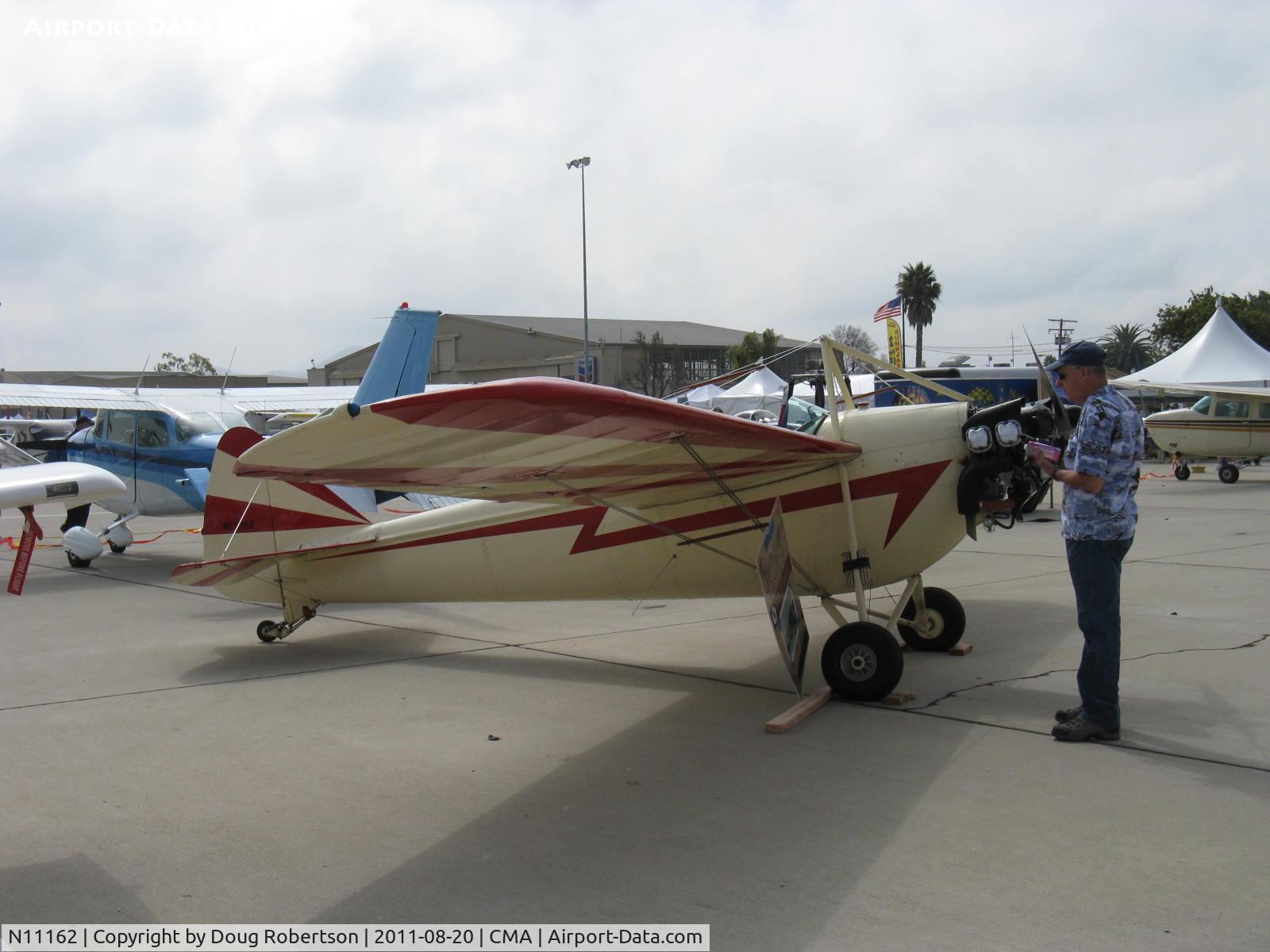 N11162, 1931 Buhl LA-1 C/N 103, 1931 Buhl LA-1 FLYING BULL-PUP, Continental A&C65 65 Hp conversion from original Szekely SR-3 three cylinder radial of 45 Hp. see/read my Buhl LA-1 article this site.