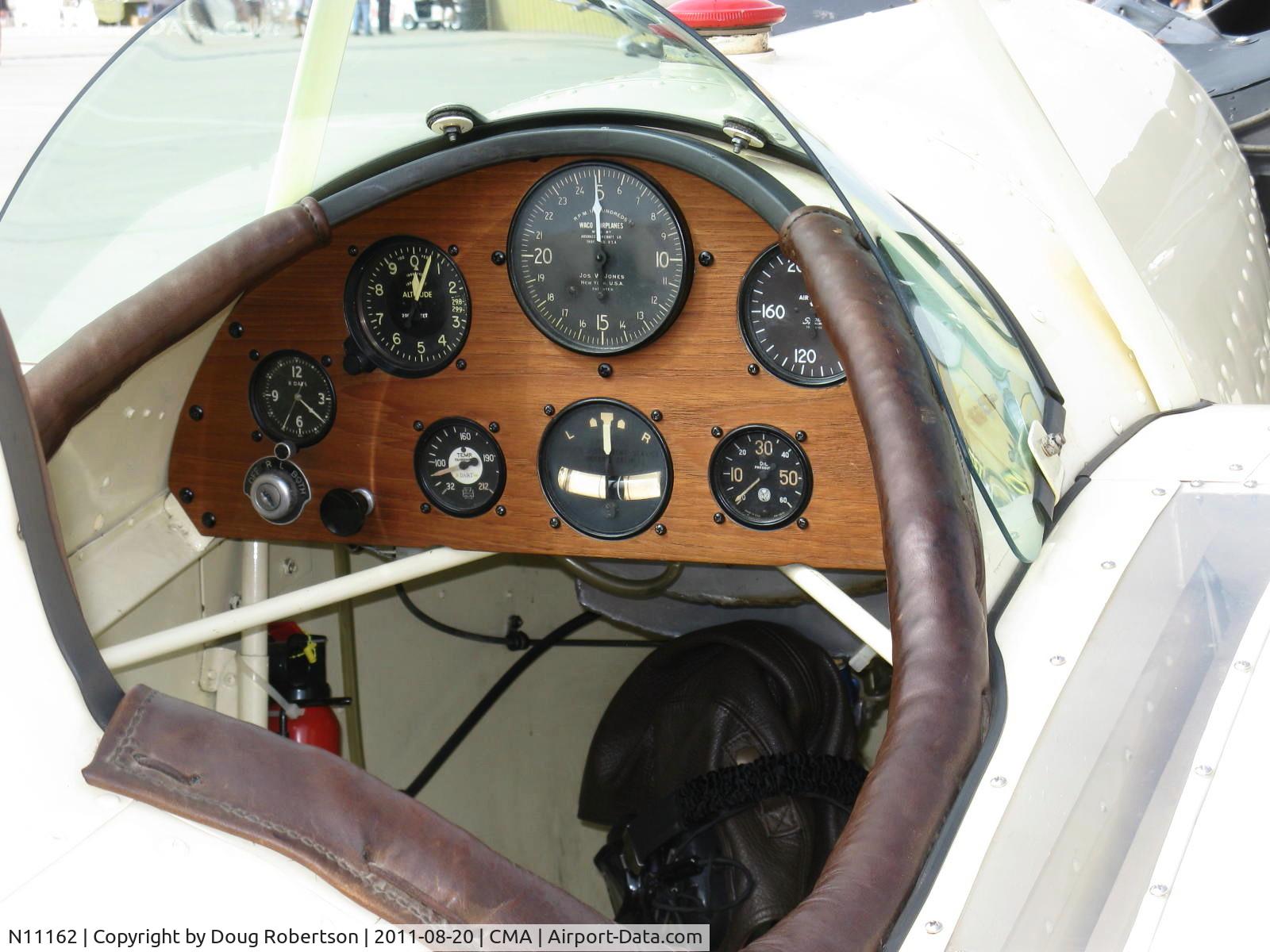 N11162, 1931 Buhl LA-1 C/N 103, 1931 Buhl LA-1 FLYING BULL-PUP, Continental A&C65 65 Hp conversion from original Szekely SR-3 three cylinder radial of 45 Hp, panel, See/read my Buhl LA-1 article this site.
