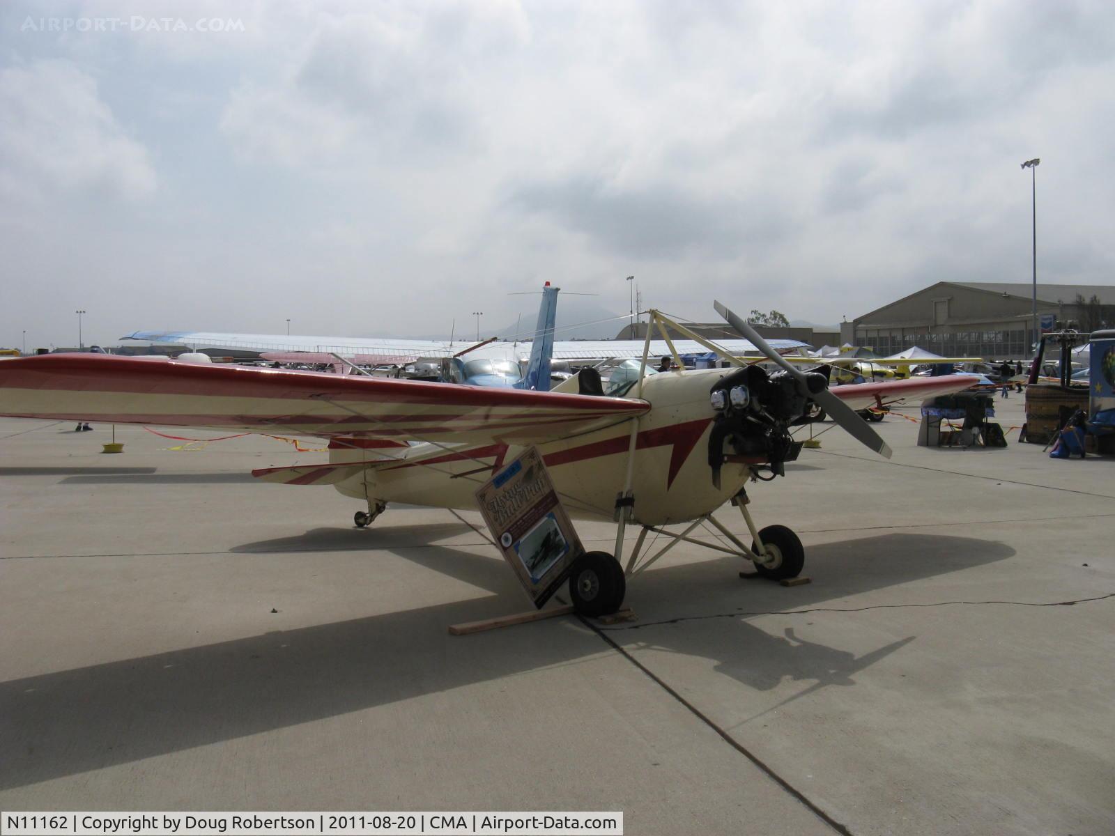 N11162, 1931 Buhl LA-1 C/N 103, 1931 Buhl LA-1 FLYING BULL-PUP, Continental A&C65 65 Hp conversion from original Szekely SR-3 three cylinder radial of 45 Hp shown in my Buhl LA-1 article this site, which see.