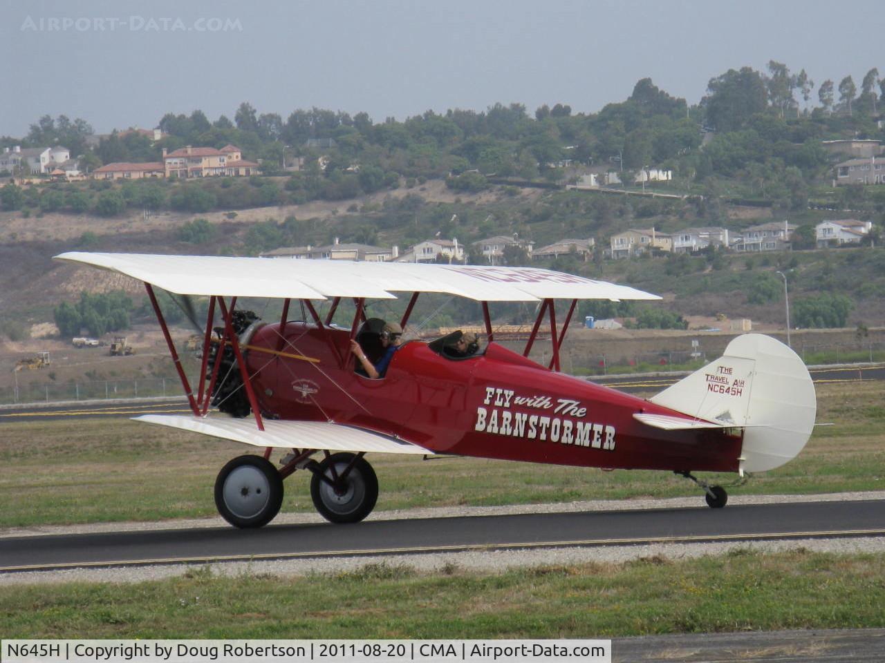 N645H, 1929 Curtiss-Wright Travel Air E-4000 C/N 1220, 1929 Curtiss-Wright TRAVEL AIR E-4000, Lycoming R-680 upgrade, taxi
