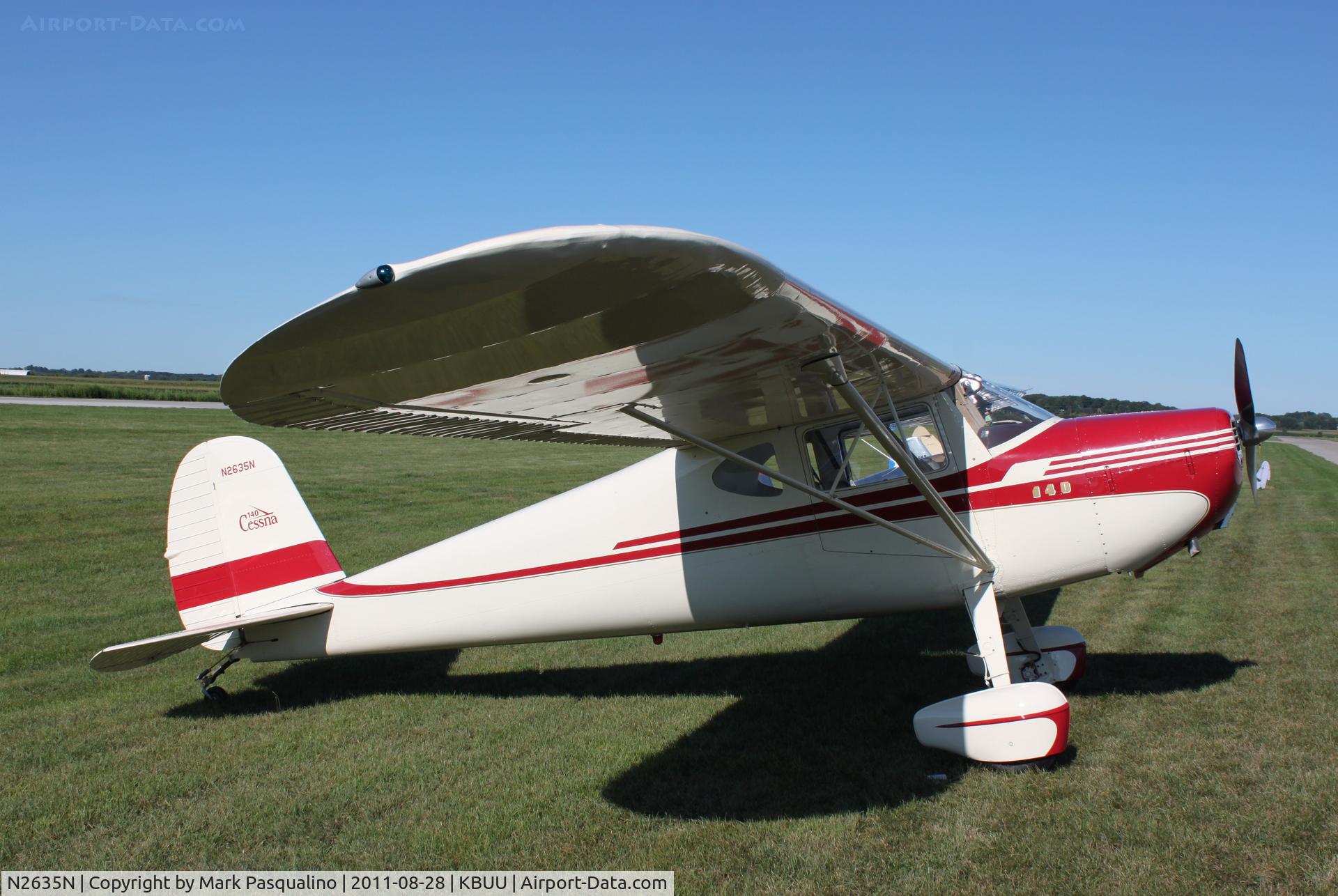 N2635N, 1947 Cessna 140 C/N 12893, Cessna 140