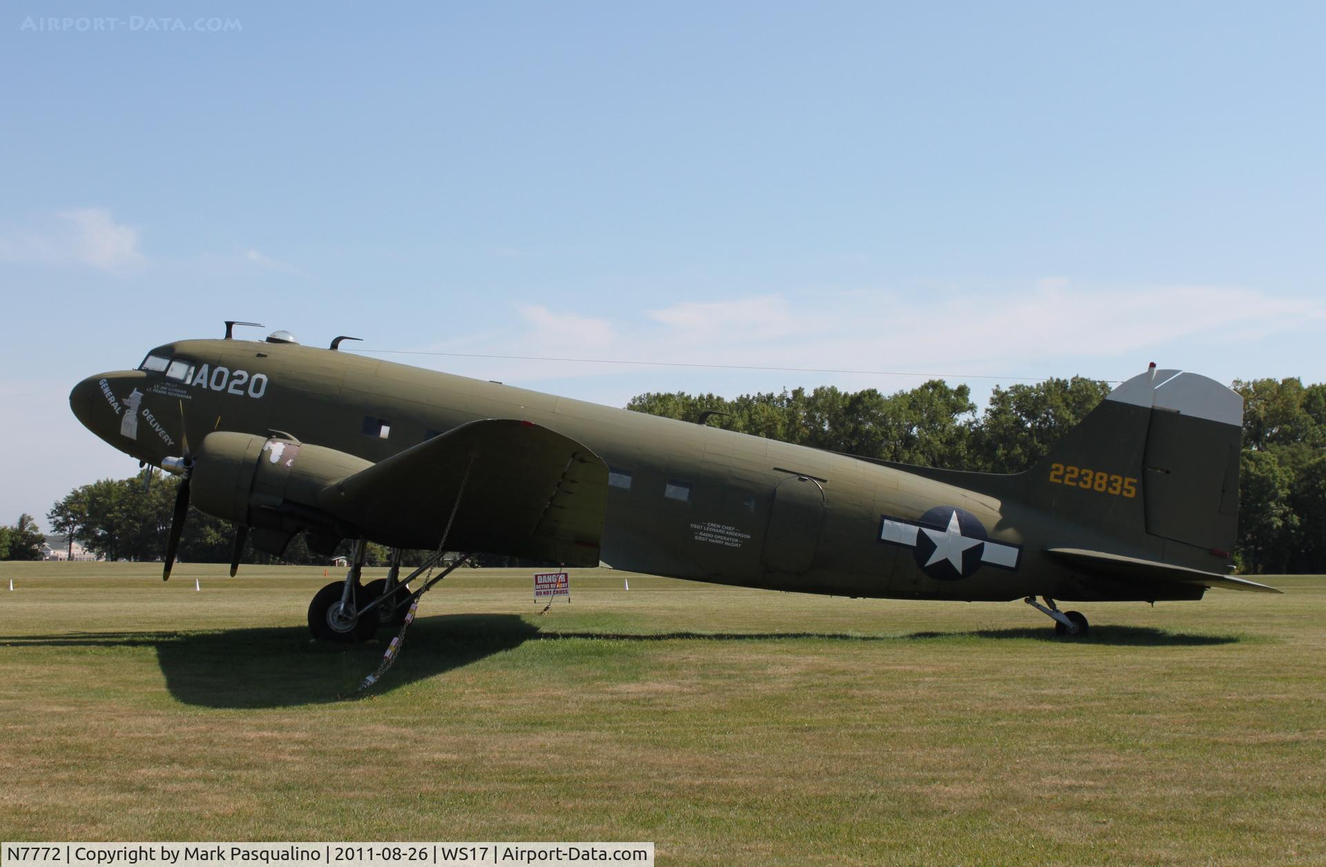 N7772, 1943 Douglas C-49K (DC-3-455) C/N 6338, Douglas DC3
