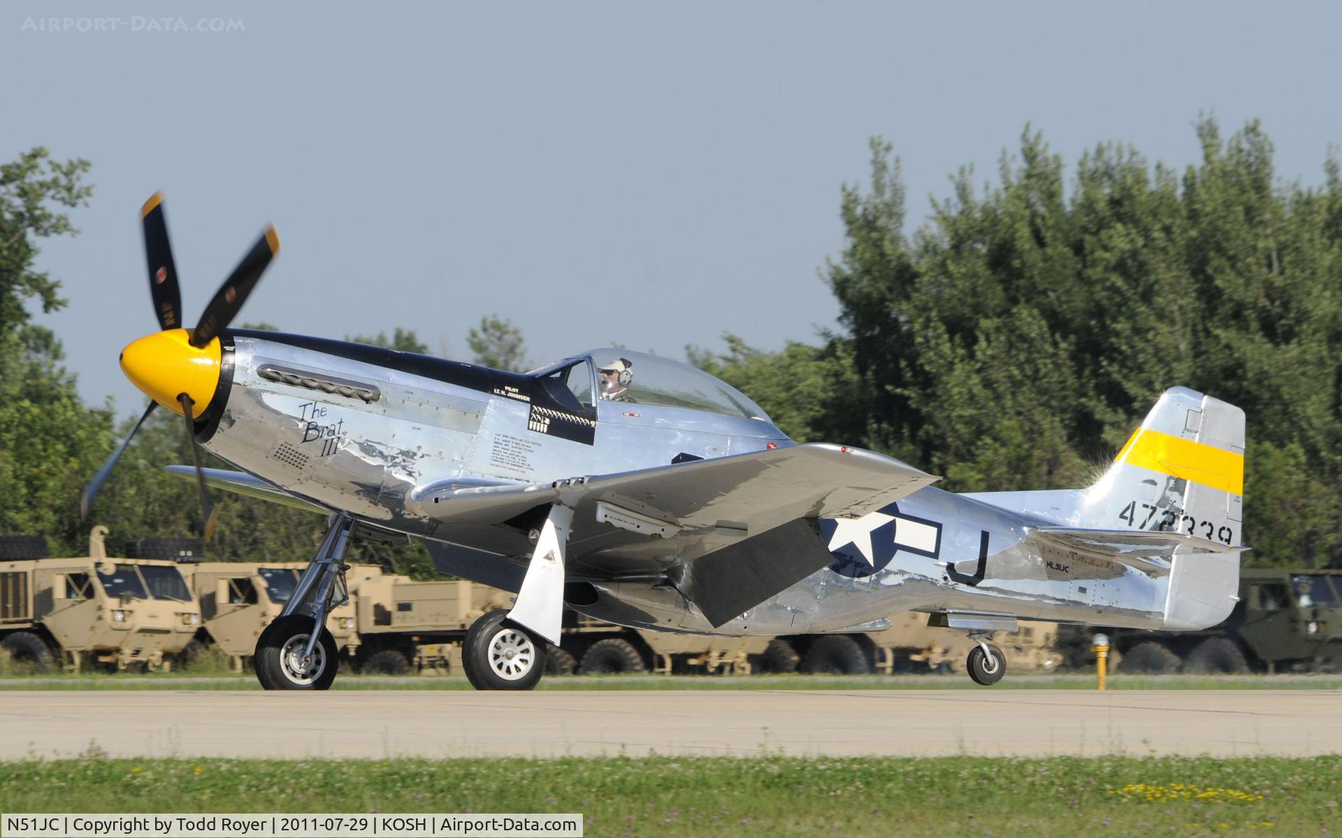 N51JC, 1944 North American P-51D Mustang C/N 122-38798, AIRVENTURE 2011