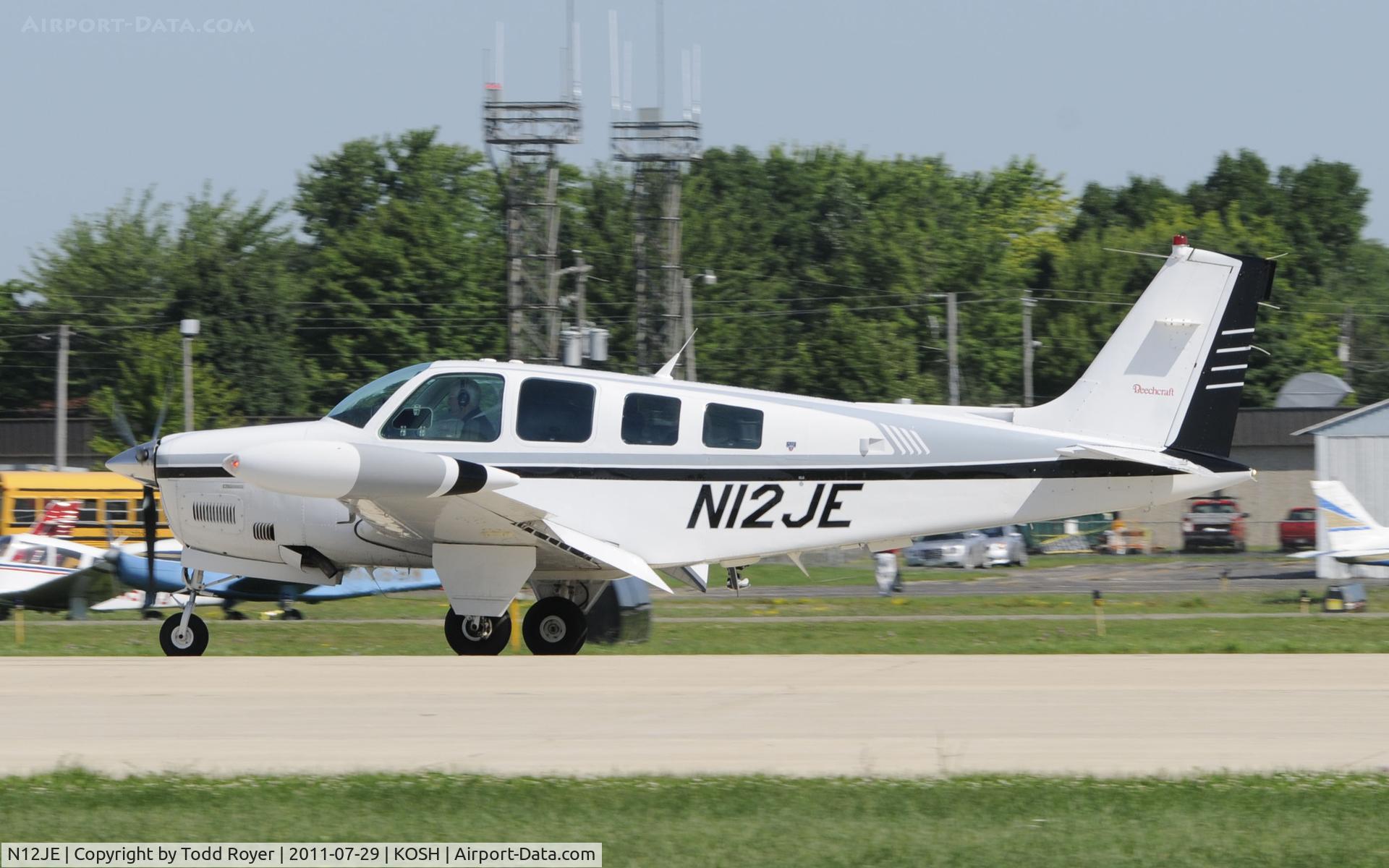 N12JE, Beech A36 Bonanza 36 C/N E-2961, AIRVENTURE 2011