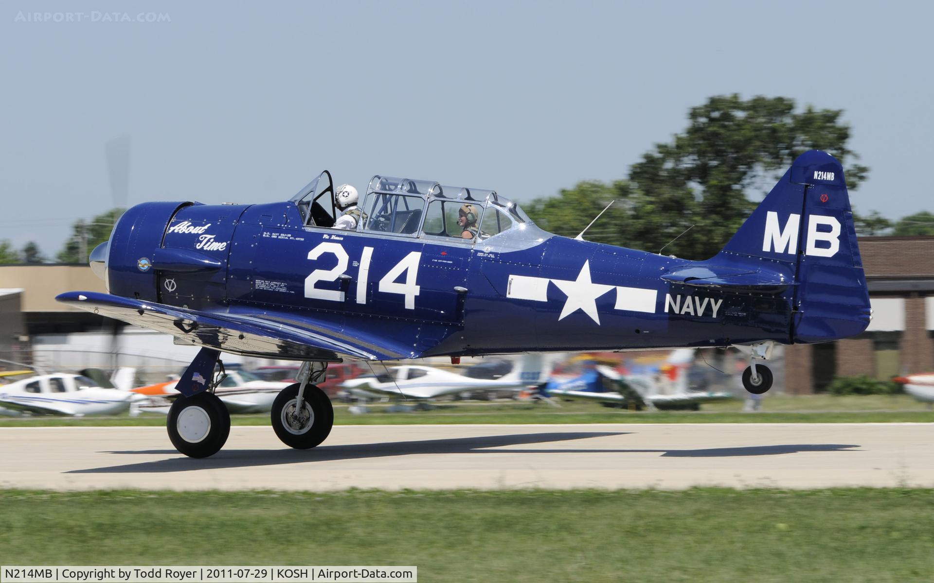 N214MB, North American SNJ-5B Texan C/N 43732, AIRVENTURE 2011