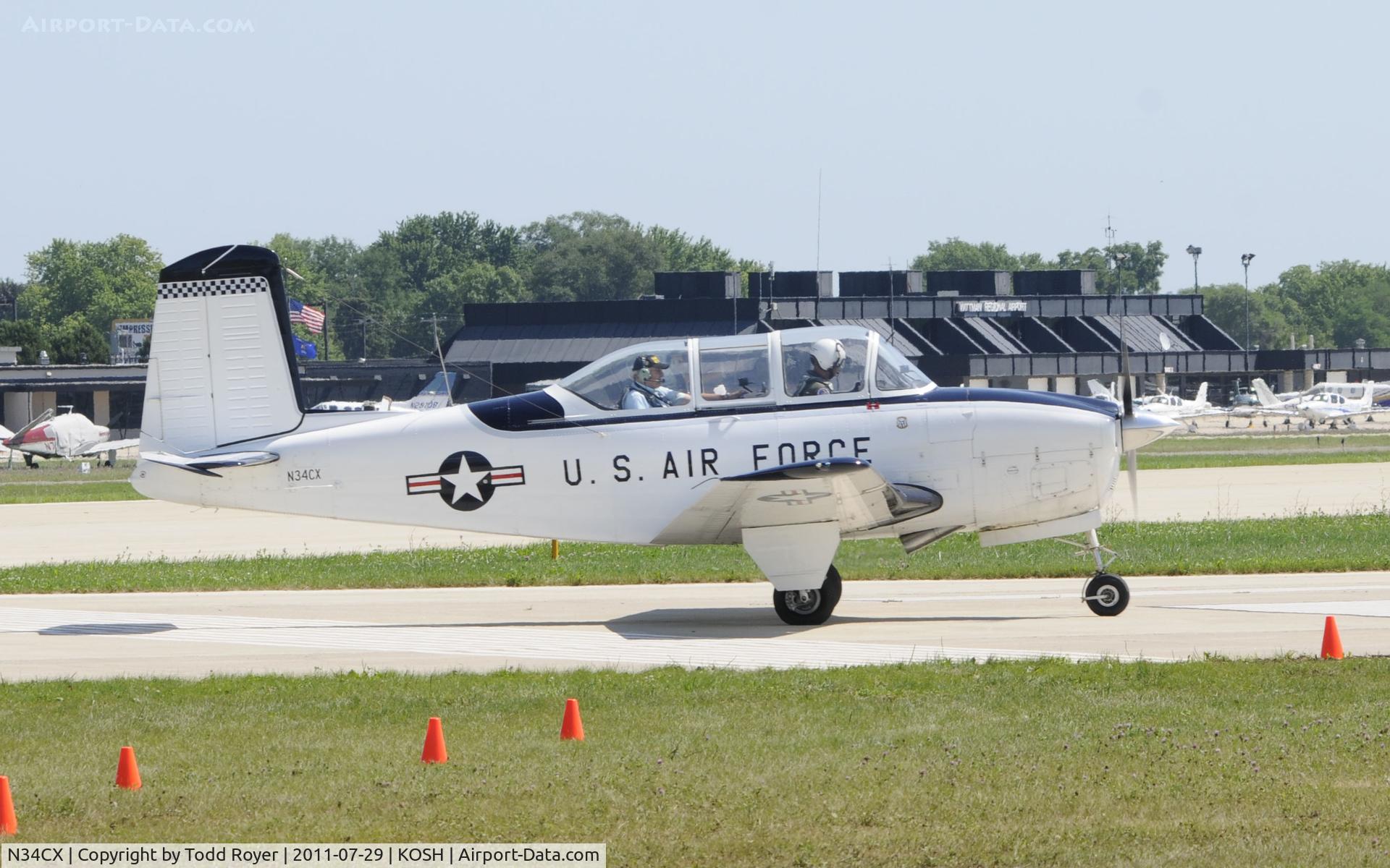 N34CX, 1958 Beech T-34A Mentor C/N CG-223, AIRVENTURE 2011