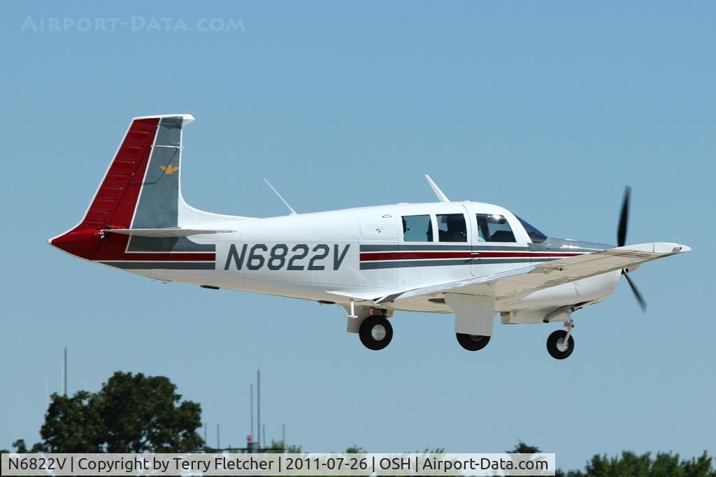 N6822V, 1971 Aerostar M-20F Aerostar 220 C/N 22-0007, 1971 Aerostar Acft Corp Of Texas M20F, c/n: 22-0007 at 2011 Oshkosh