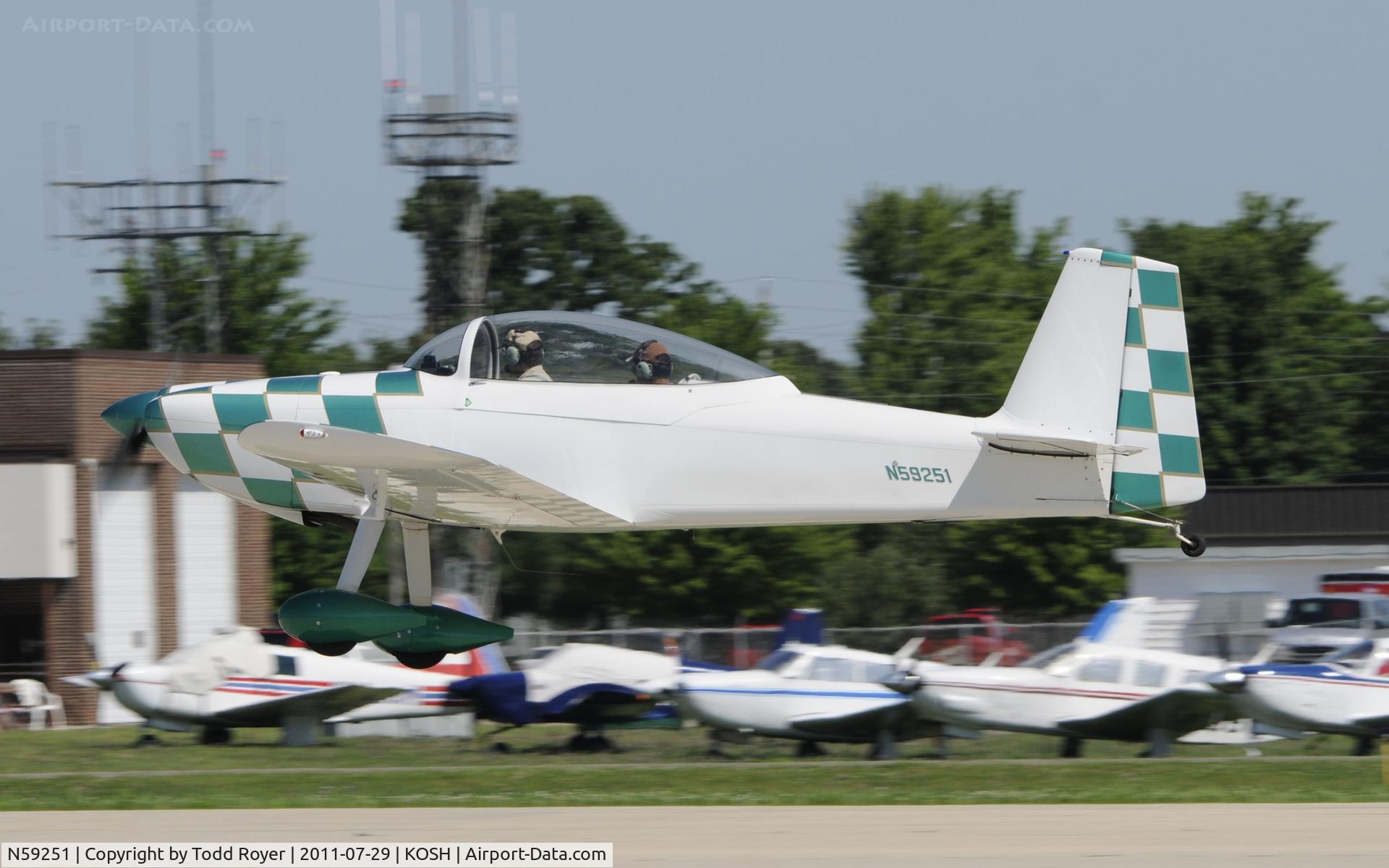 N59251, 2007 Vans RV-8 C/N 81199, AIRVENTURE 2011