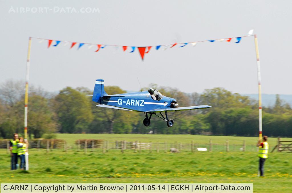 G-ARNZ, 1961 Rollason Druine D.31 Turbulent C/N PFA 579, SHOT AT HEADCORN