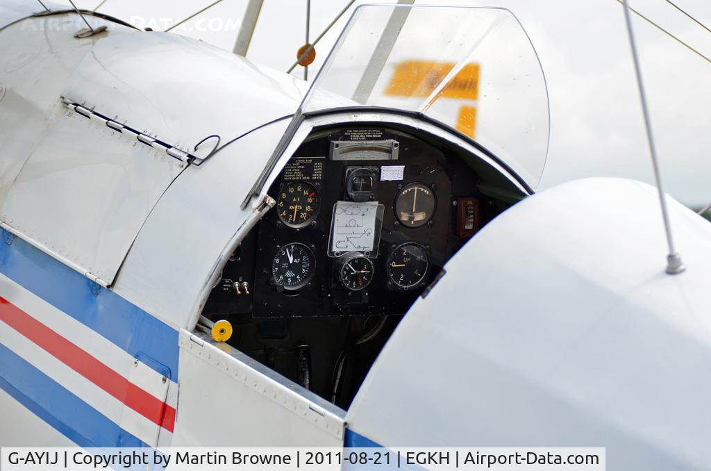 G-AYIJ, 1946 Stampe-Vertongen SV-4B C/N 376, COCKPIT CLOSE UP