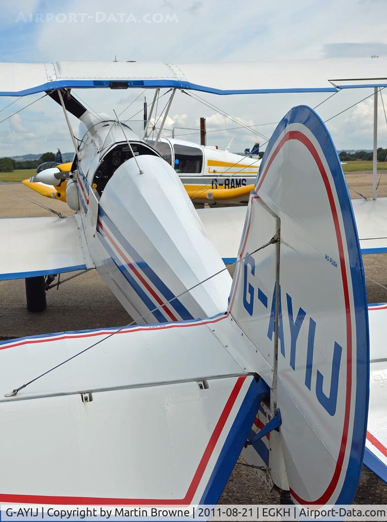 G-AYIJ, 1946 Stampe-Vertongen SV-4B C/N 376, VIEW FROM A DIFFERENT ANGLE